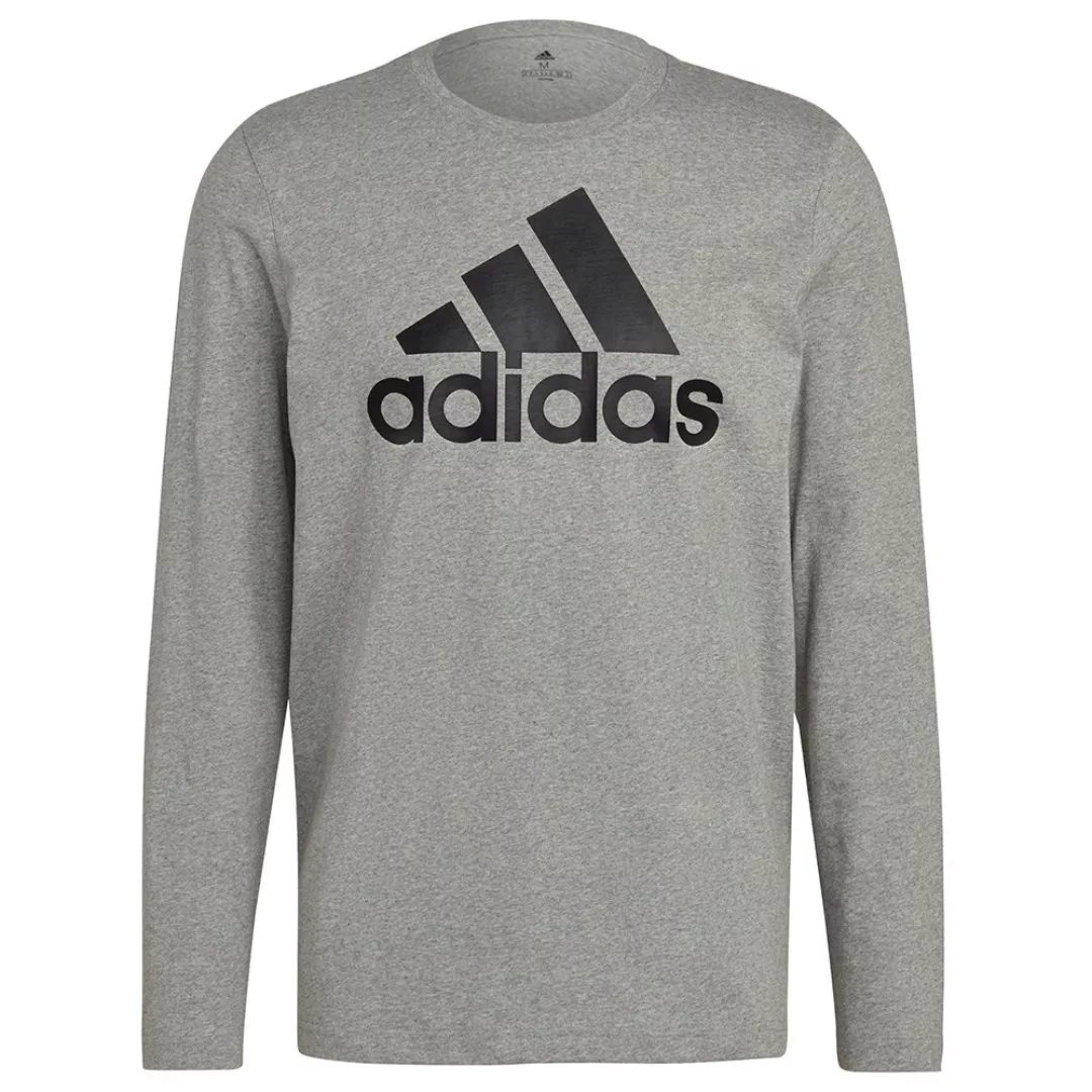 Adidas Bl Sj Langarm-t-shirt S Medium Grey Heather / Black / Black günstig online kaufen