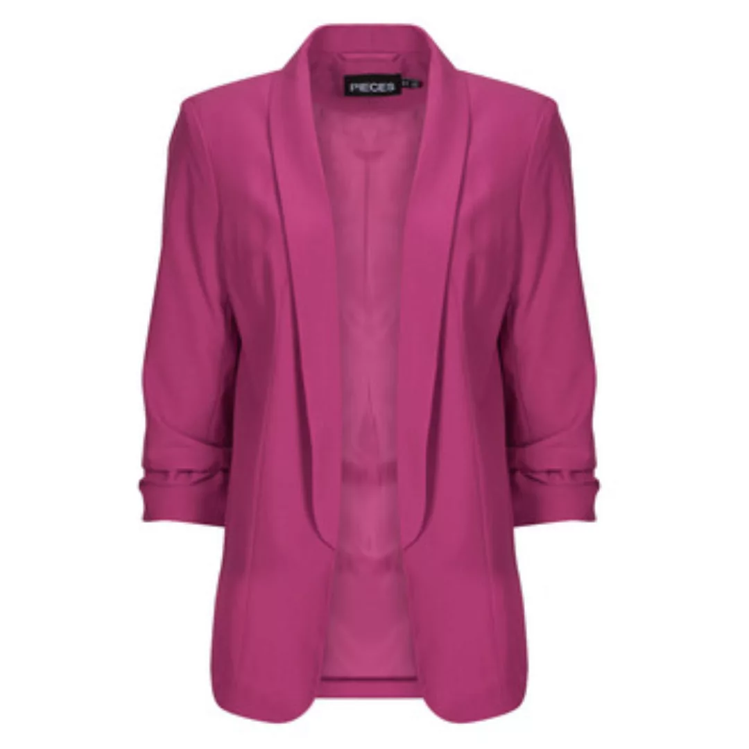 pieces Blusenblazer "PCBOSELLA 3/4 BLAZER NOOS", mit Faltendetail am Ärmel günstig online kaufen