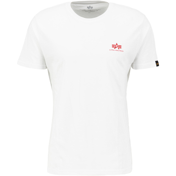 Alpha Industries  T-Shirts & Poloshirts Backprint T-Shirt - white/speed red günstig online kaufen