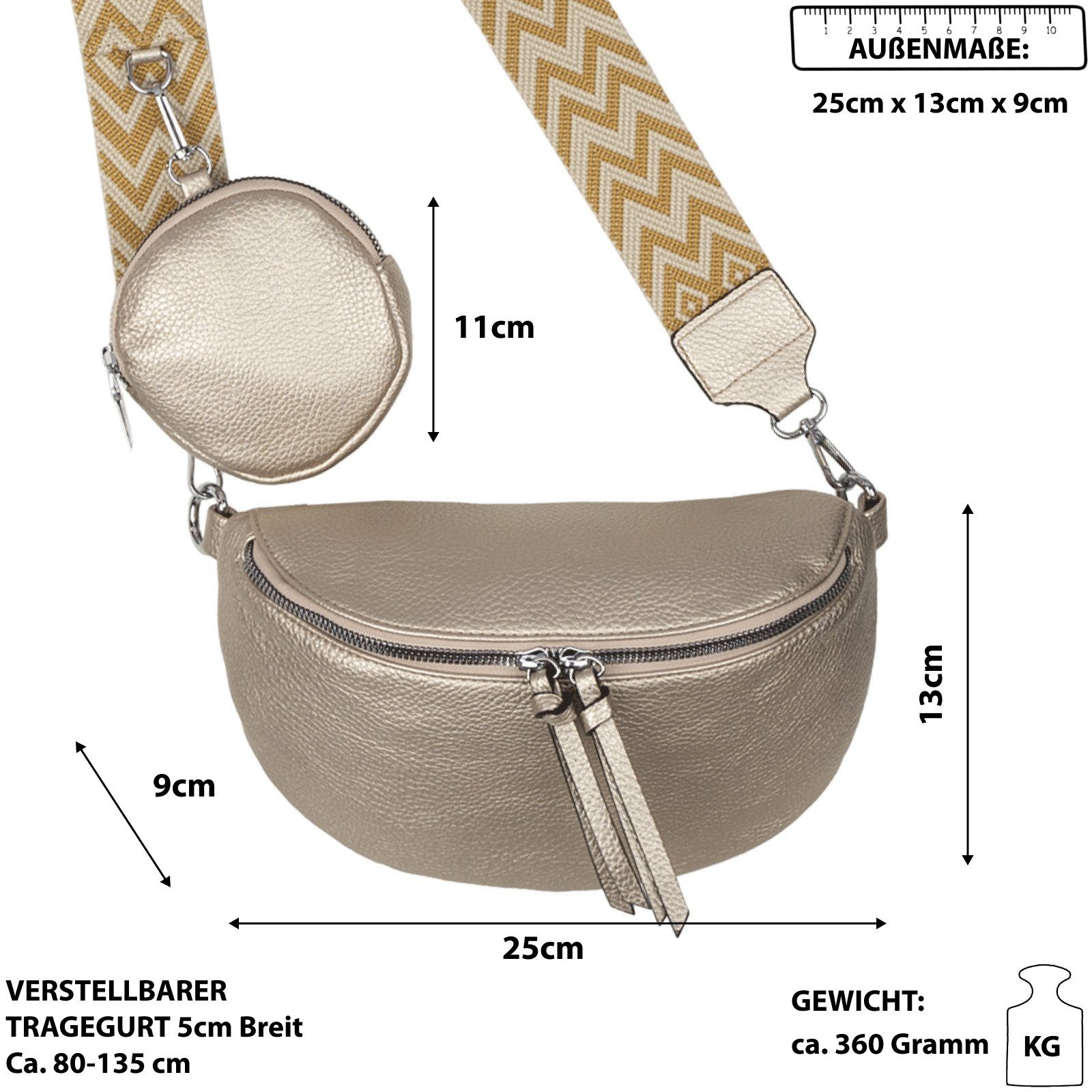 EAAKIE Gürteltasche Bauchtasche Umhängetasche Crossbody-Bag Kunstleder günstig online kaufen