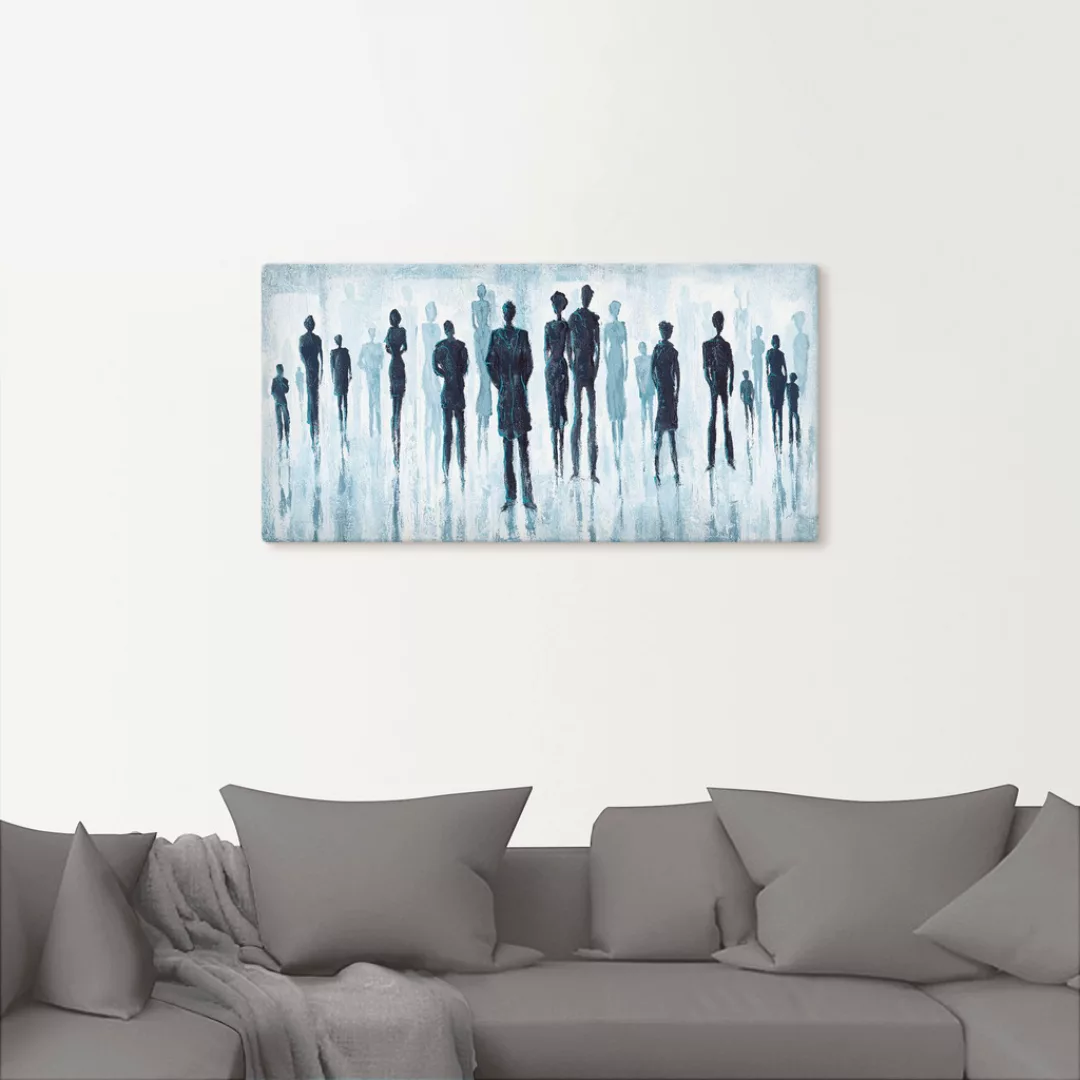 Artland Wandbild "Genau in der Mitte", Gruppen & Familien, (1 St.), als Alu günstig online kaufen