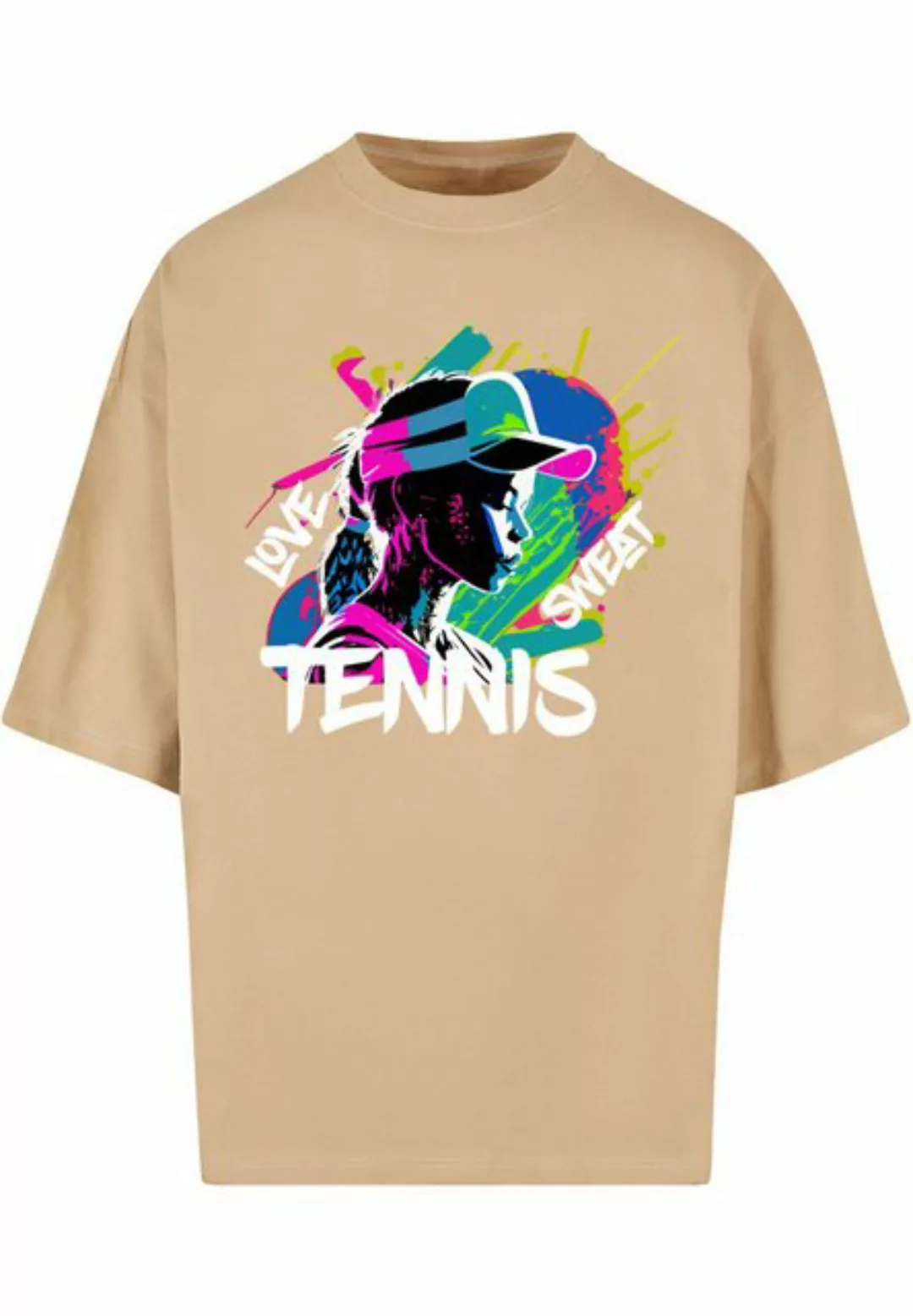 Merchcode T-Shirt Merchcode Herren Tennis Love, Sweat - Huge Tee (1-tlg) günstig online kaufen