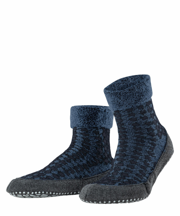 FALKE Cosy Class Socken, Herren, 39-40, Blau, AnderesMuster, Schurwolle, 12 günstig online kaufen