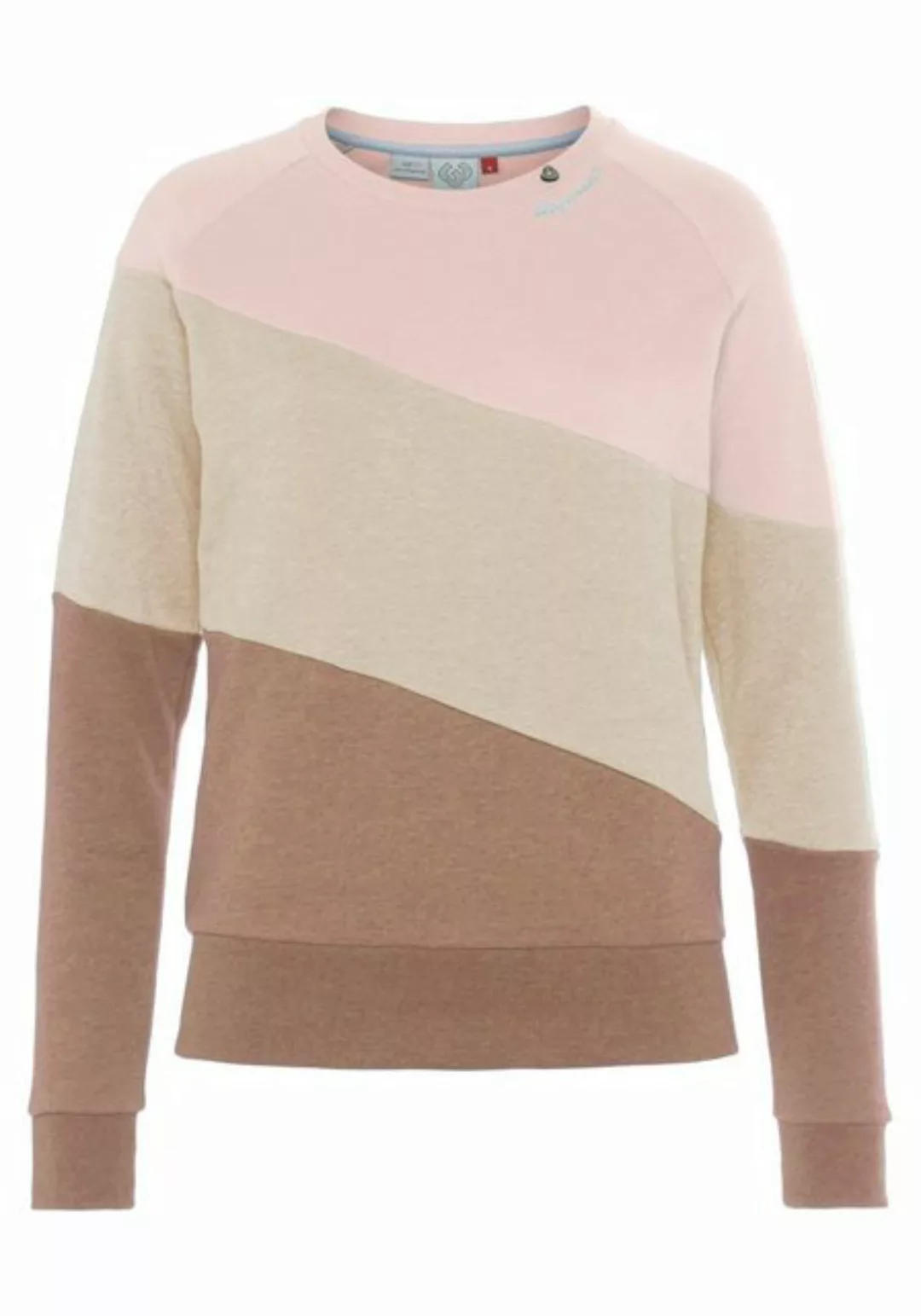 Ragwear Sweater JOHANKA BLOCK Crew Neck im Color-Blocking Design günstig online kaufen