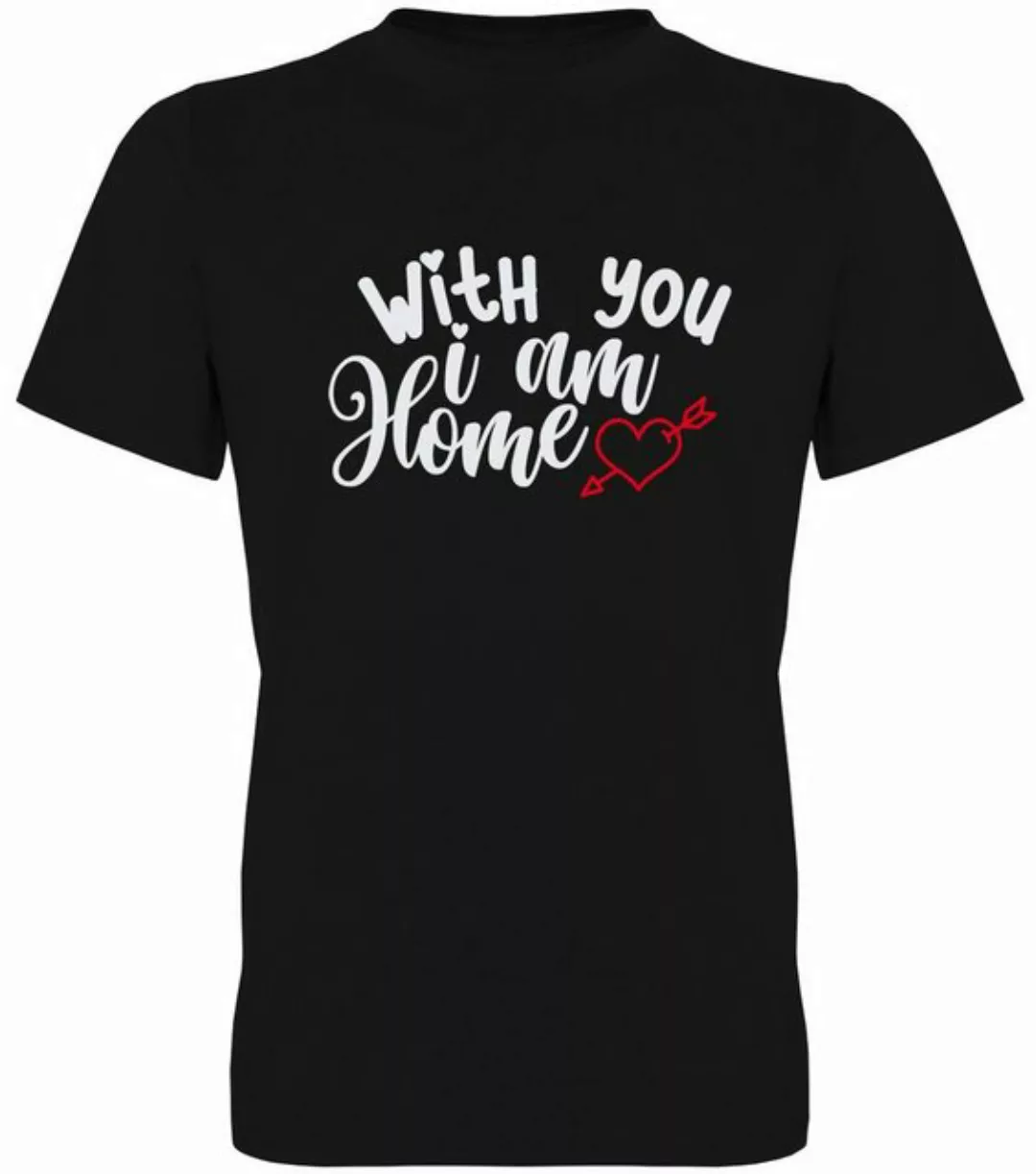 G-graphics T-Shirt With you I am home Herren T-Shirt, mit trendigem Frontpr günstig online kaufen
