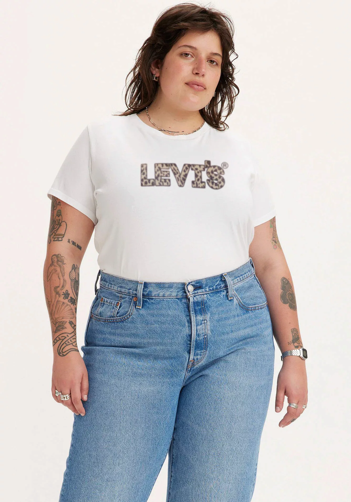 Levis Plus Rundhalsshirt "Perfect Tee Whites" günstig online kaufen
