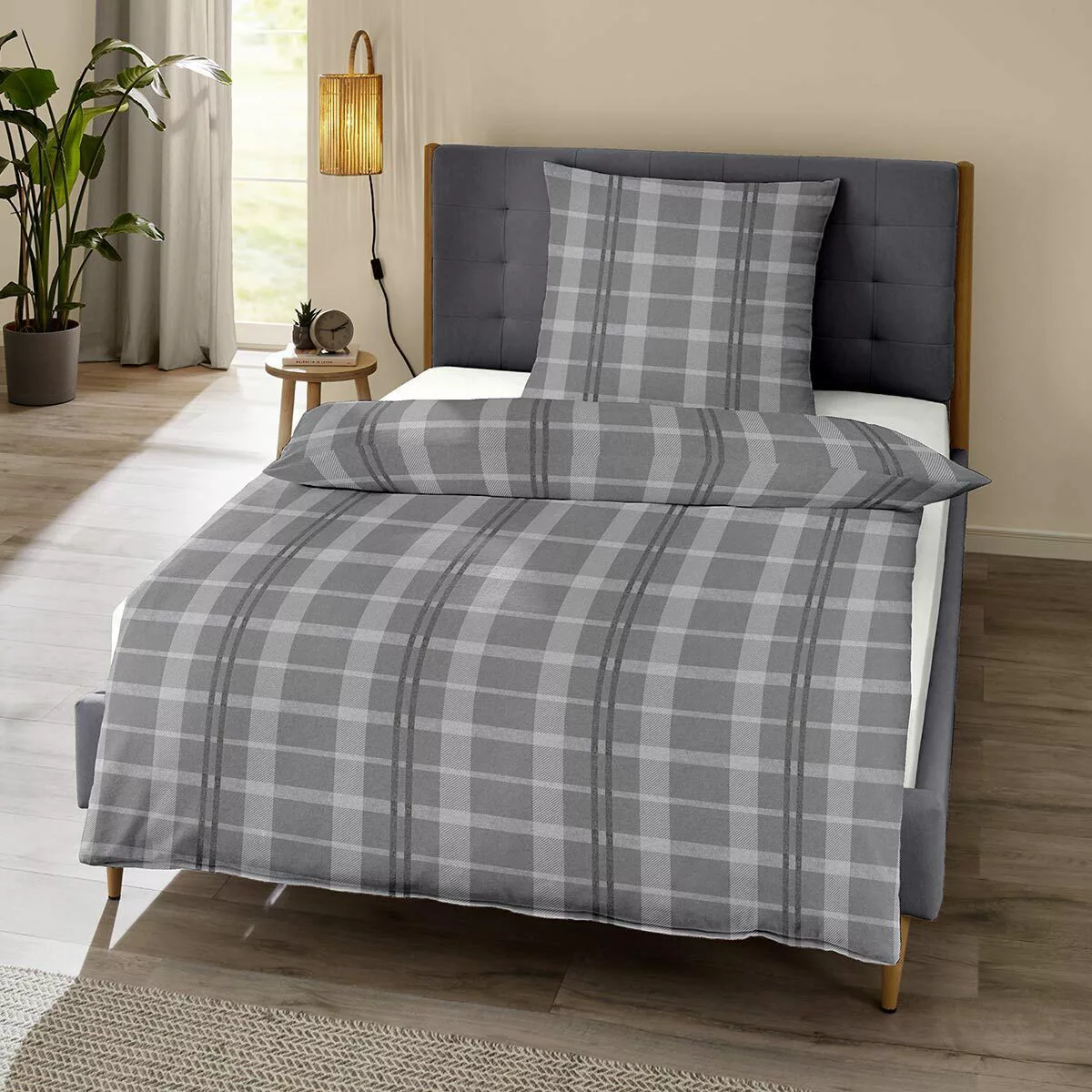 TRAUMSCHLAF Bettwäsche Glasgow, Flanell, 3 teilig, günstig online kaufen