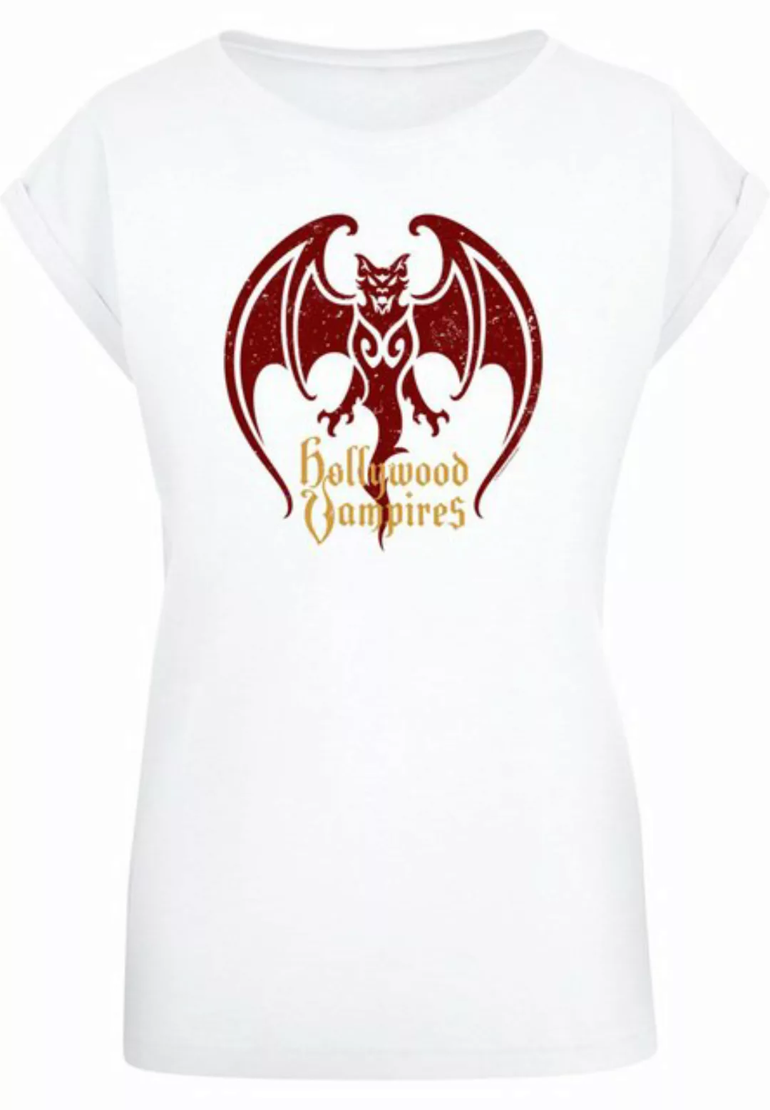 Merchcode T-Shirt Merchcode Damen Ladies Hollywood Vampires - Bat Logo T-Sh günstig online kaufen