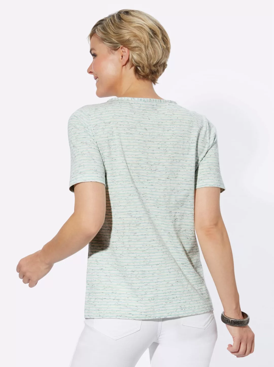 Casual Looks Kurzarmshirt "Ringelshirt", (1 tlg.) günstig online kaufen