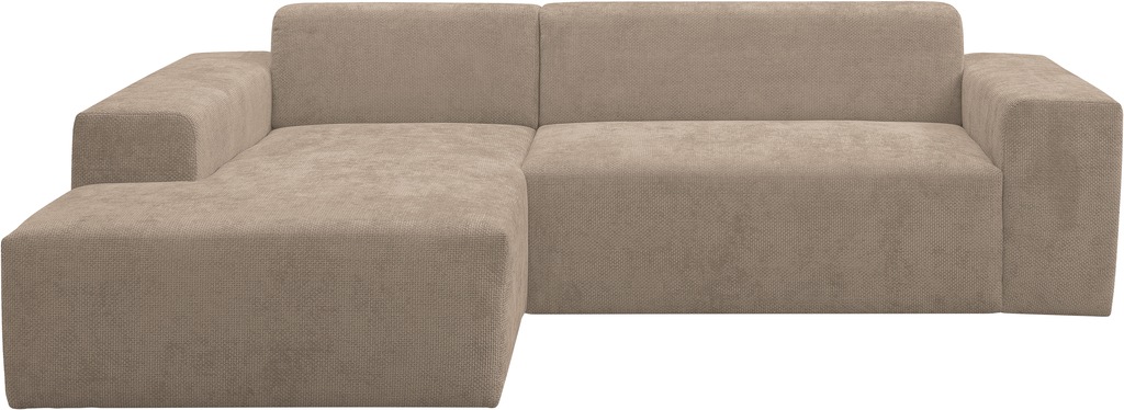 WERK2 Ecksofa "Zeus-L", Curvy Trend Ecksofa mit urbaner Optik günstig online kaufen