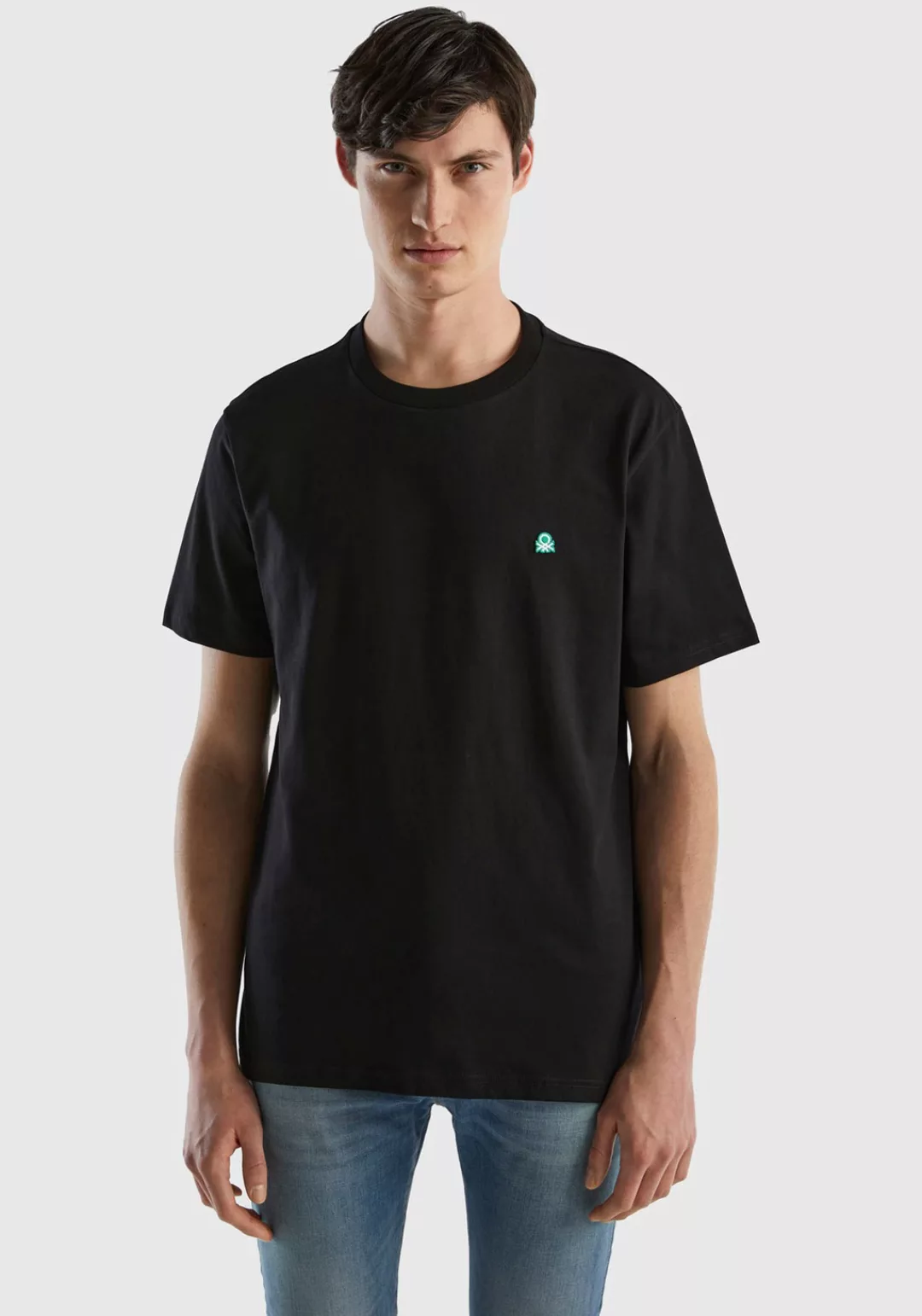 United Colors of Benetton T-Shirt mit Label-Badge günstig online kaufen