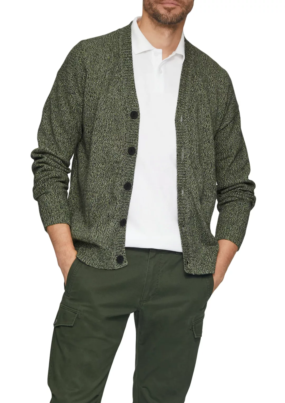 s.Oliver Cardigan, in Melange Optik günstig online kaufen