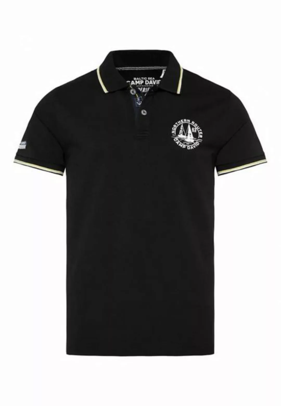 CAMP DAVID Poloshirt Poloshirt CRUISE NORTH Kurzarmshirt mit Polokragen (1- günstig online kaufen