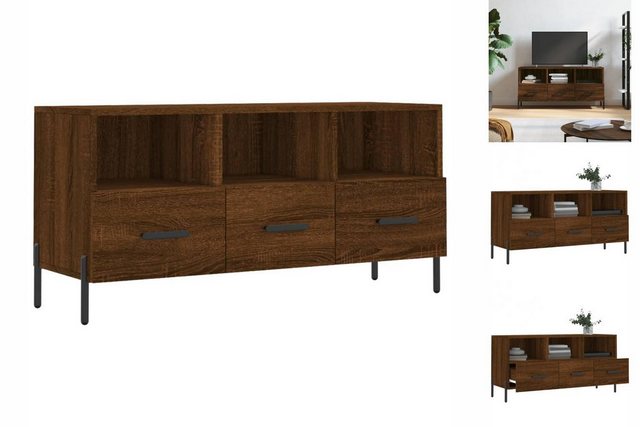 vidaXL TV-Schrank TV Schrank Sideboard Schrank Braun Eichen-Optik 102x36x50 günstig online kaufen