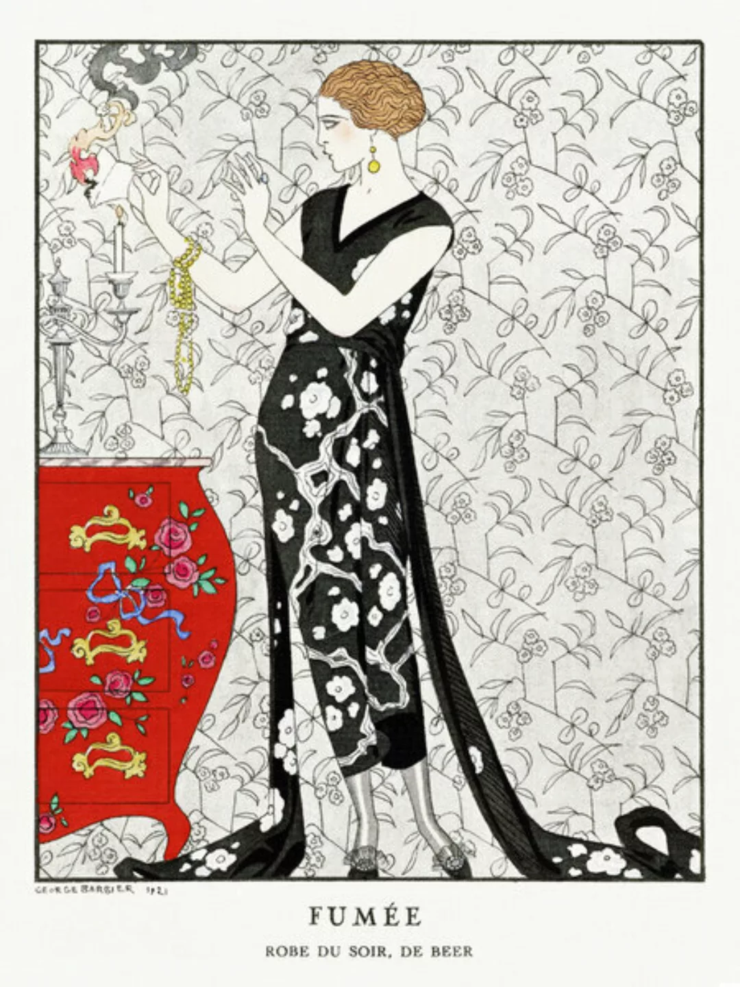 Poster / Leinwandbild - Fumée Von George Barbier günstig online kaufen