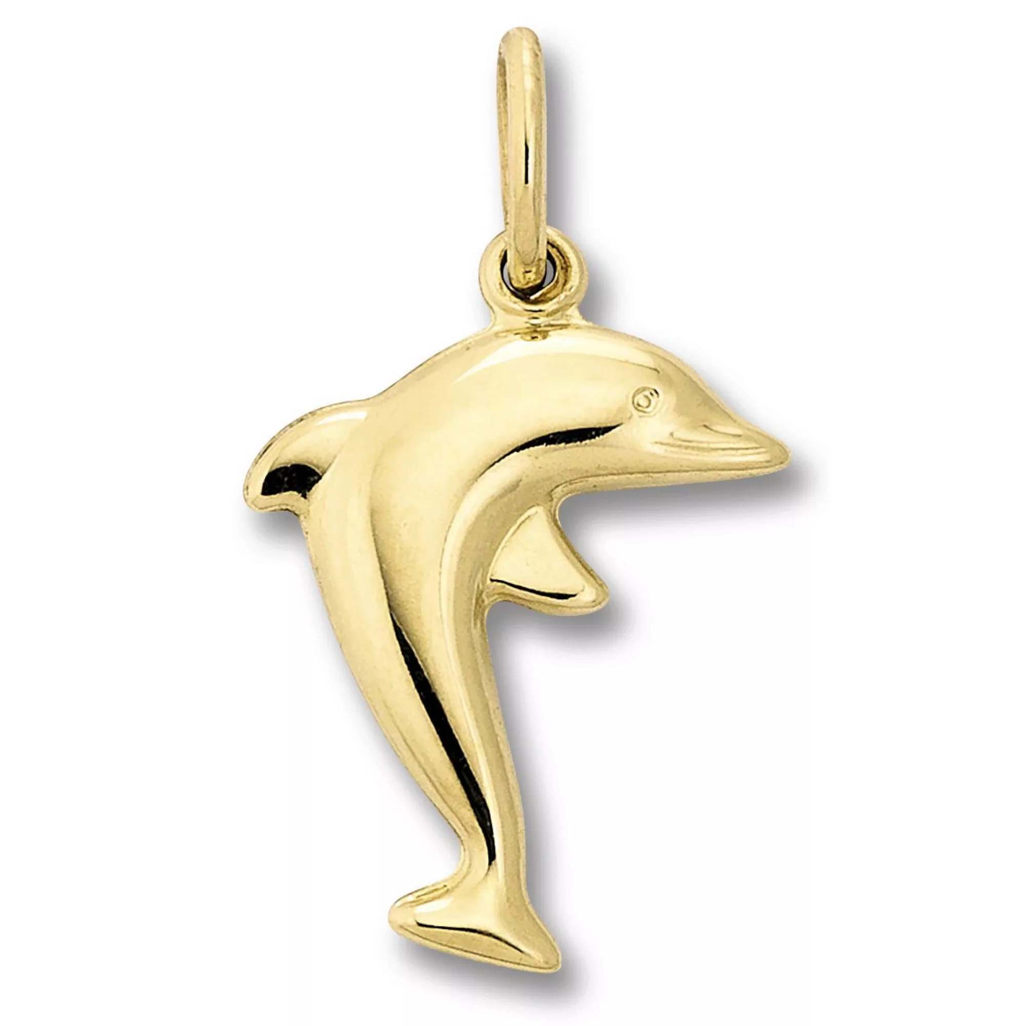 ONE ELEMENT Kettenanhänger "Delfin Anhänger aus 333 Gelbgold", Damen Gold S günstig online kaufen