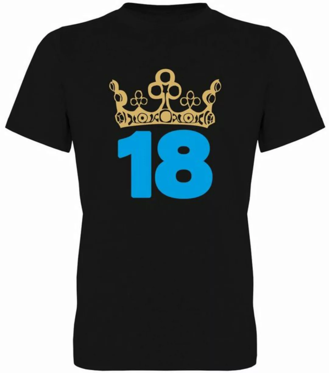 G-graphics T-Shirt 18 – mit Krone Herren T-Shirt, zum 18ten Geburtstag, mit günstig online kaufen