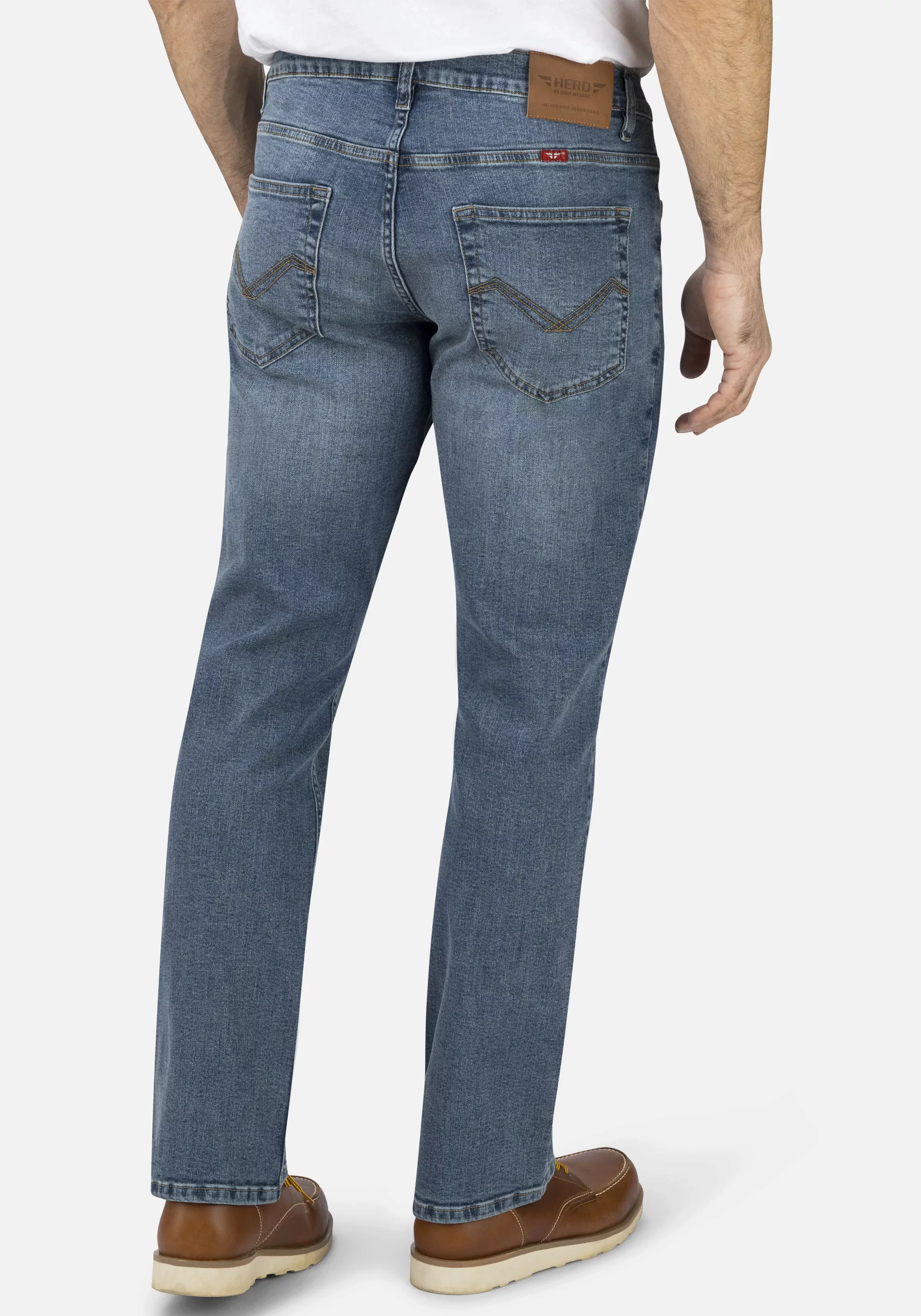 HERO by John Medoox 5-Pocket-Jeans "Phoenix Denim Big Straight Cut Stretch" günstig online kaufen