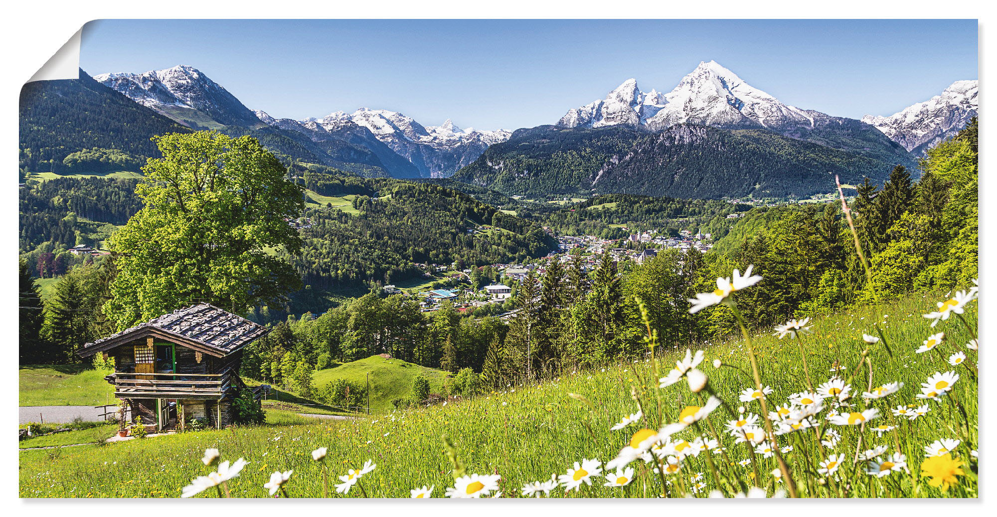Artland Wandbild »Landschaft in den Bayerischen Alpen«, Berge, (1 St.), als günstig online kaufen