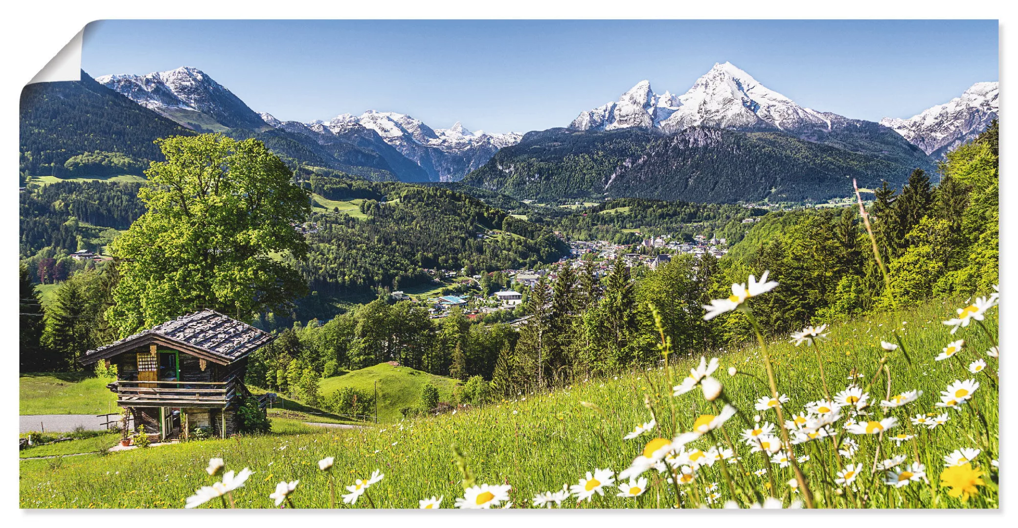 Artland Wandbild "Landschaft in den Bayerischen Alpen", Berge, (1 St.), als günstig online kaufen