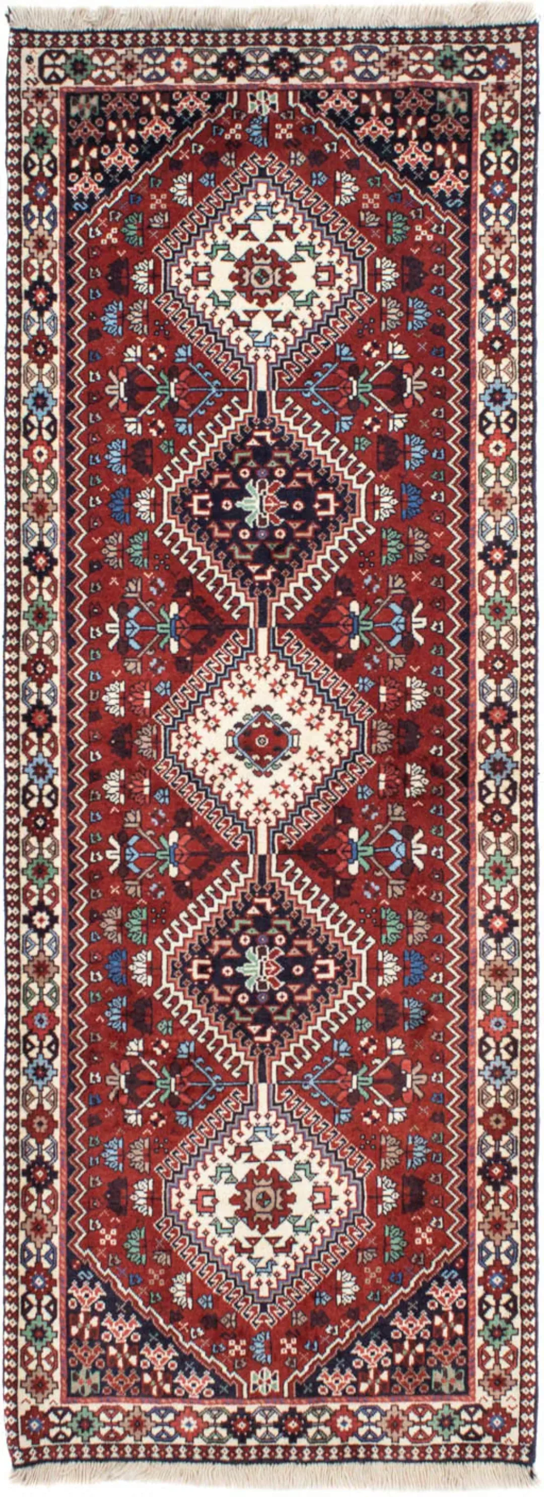 morgenland Wollteppich »Yalameh Medaillon Blu scuro 160 x 100 cm«, rechteck günstig online kaufen