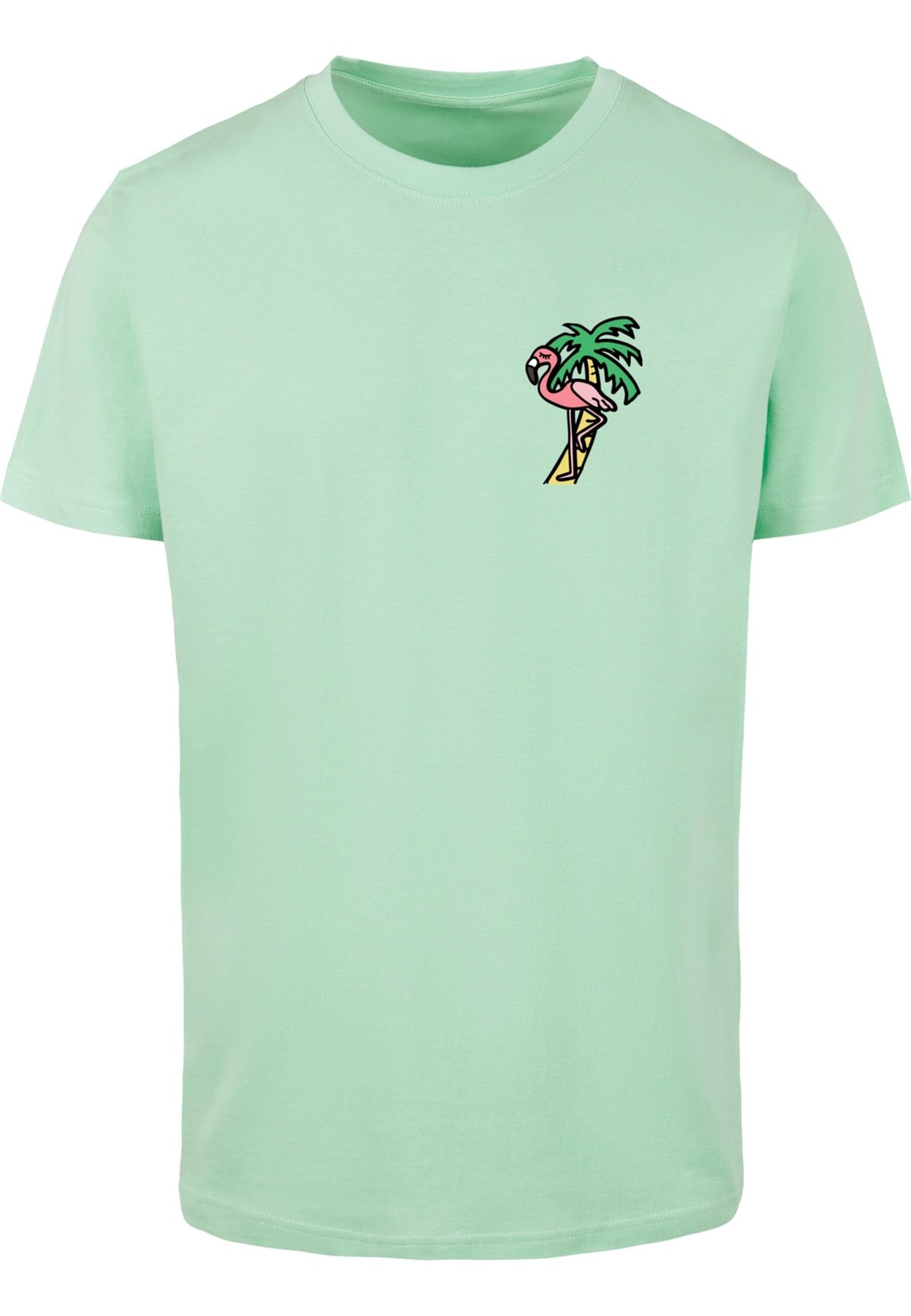 MisterTee Kurzarmshirt "MisterTee Herren Flamingo T-Shirt Round Neck" günstig online kaufen