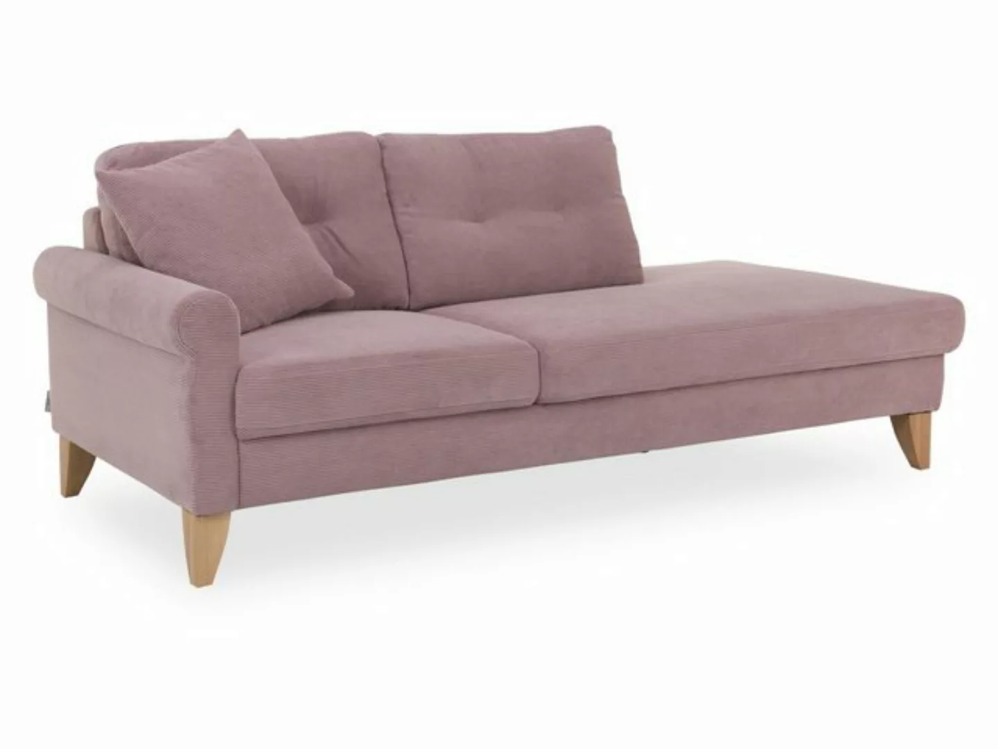 SANSIBAR Living Sofa Recamiere SANSIBAR RÜGEN BHT 97x86x209 cm rosa Ottoman günstig online kaufen