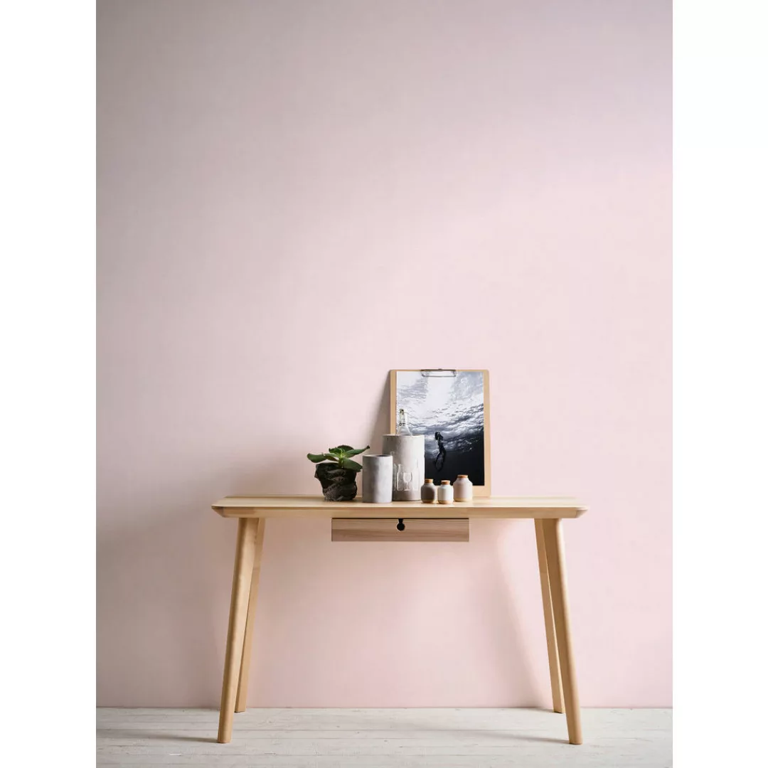 Bricoflor Beige Vliestapete Modern Uni Tapete in Naturfarben Ideal für Wohn günstig online kaufen