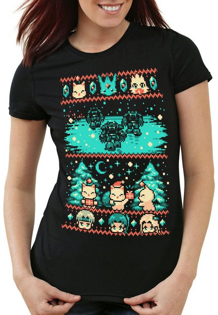 style3 T-Shirt Fantasy Pixel Christmas Sweater final ugly pulli weihnachtsp günstig online kaufen