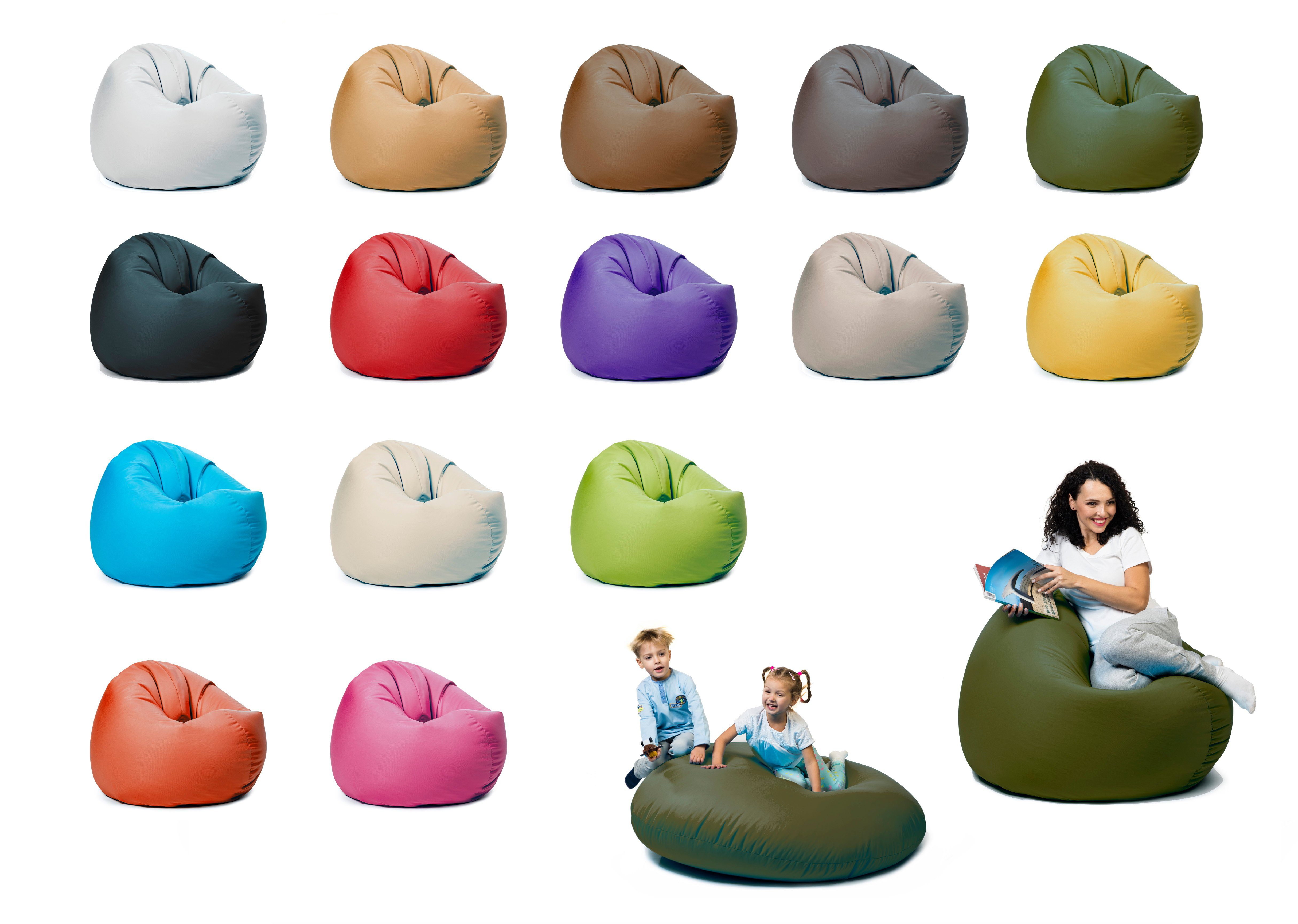 sunnypillow Sitzsack mit Styropor Füllung Outdoor günstig online kaufen