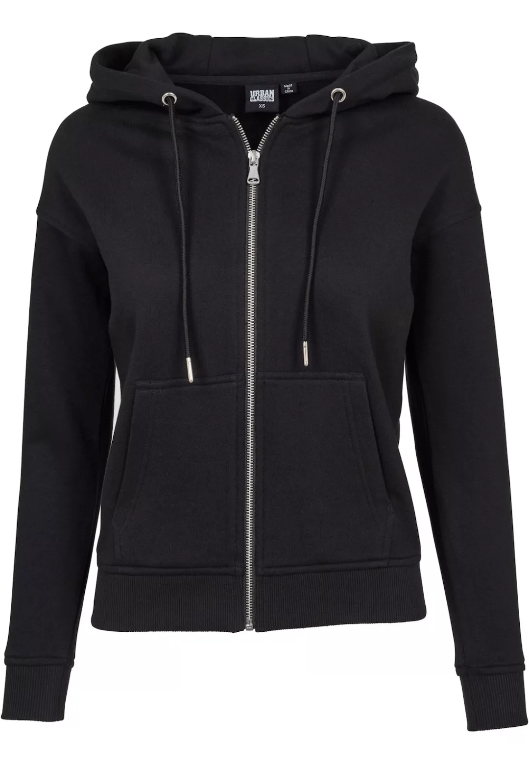 URBAN CLASSICS Sweatjacke "Urban Classics Damen Ladies Classic Zip Hoody" günstig online kaufen