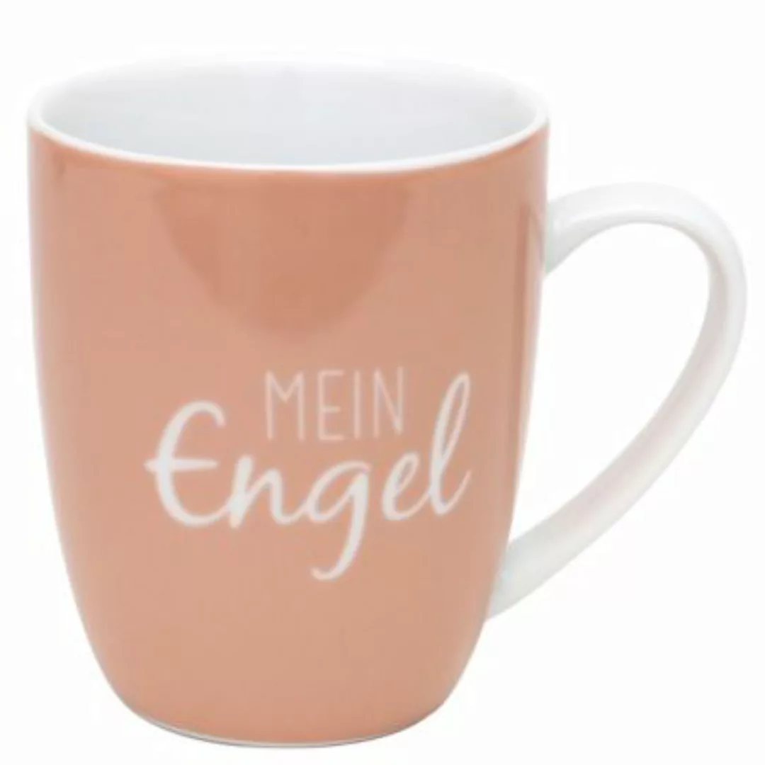 DEKOHELDEN24 Kaffeetasse aus Porzellan, 250ml. Mein Engel Tassen rosa günstig online kaufen