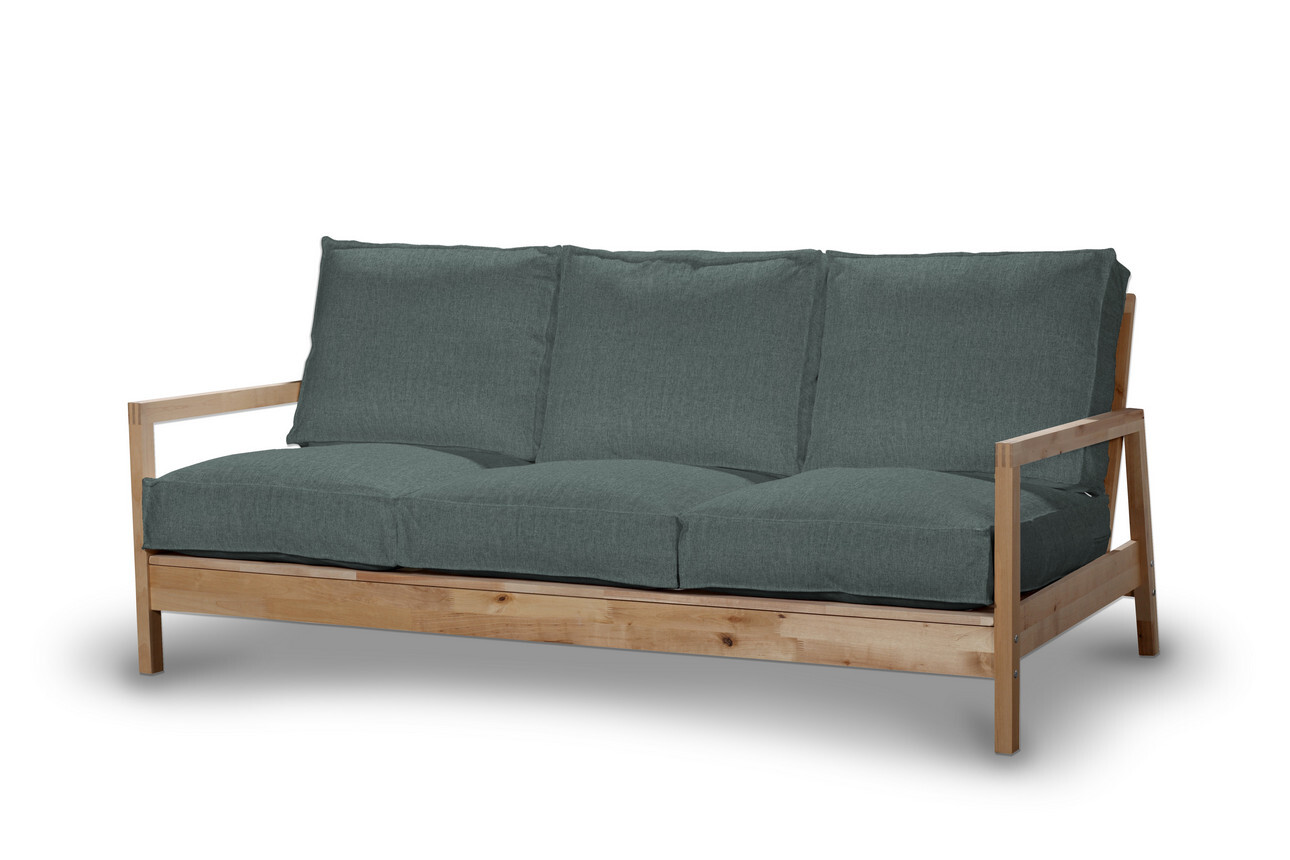 Bezug für Lillberg 3-Sitzer Sofa, grau- blau, Sofahusse, Lillberg 3-Sitzer, günstig online kaufen