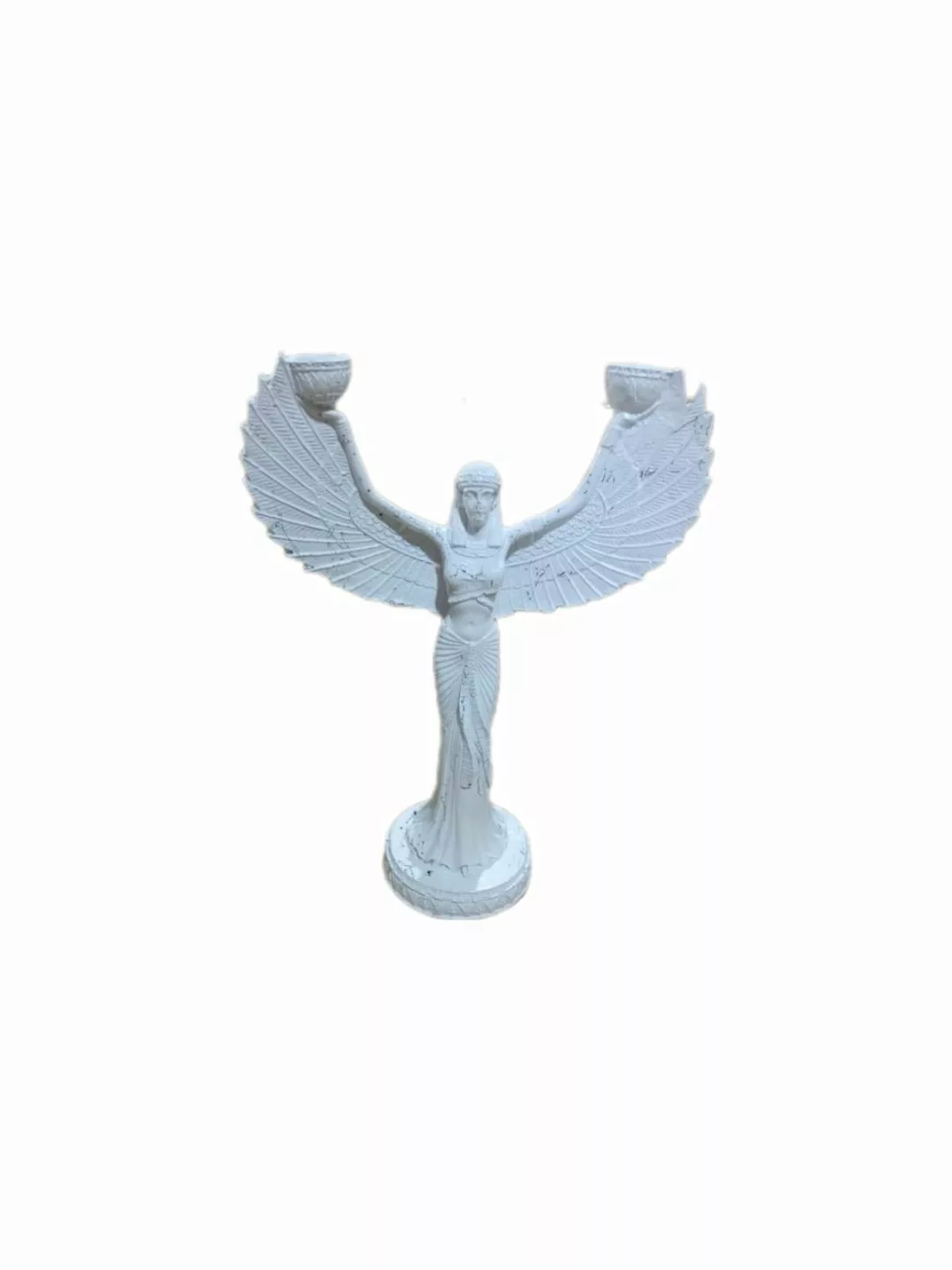 Skulptur Engel Weiß Marmoroptik günstig online kaufen