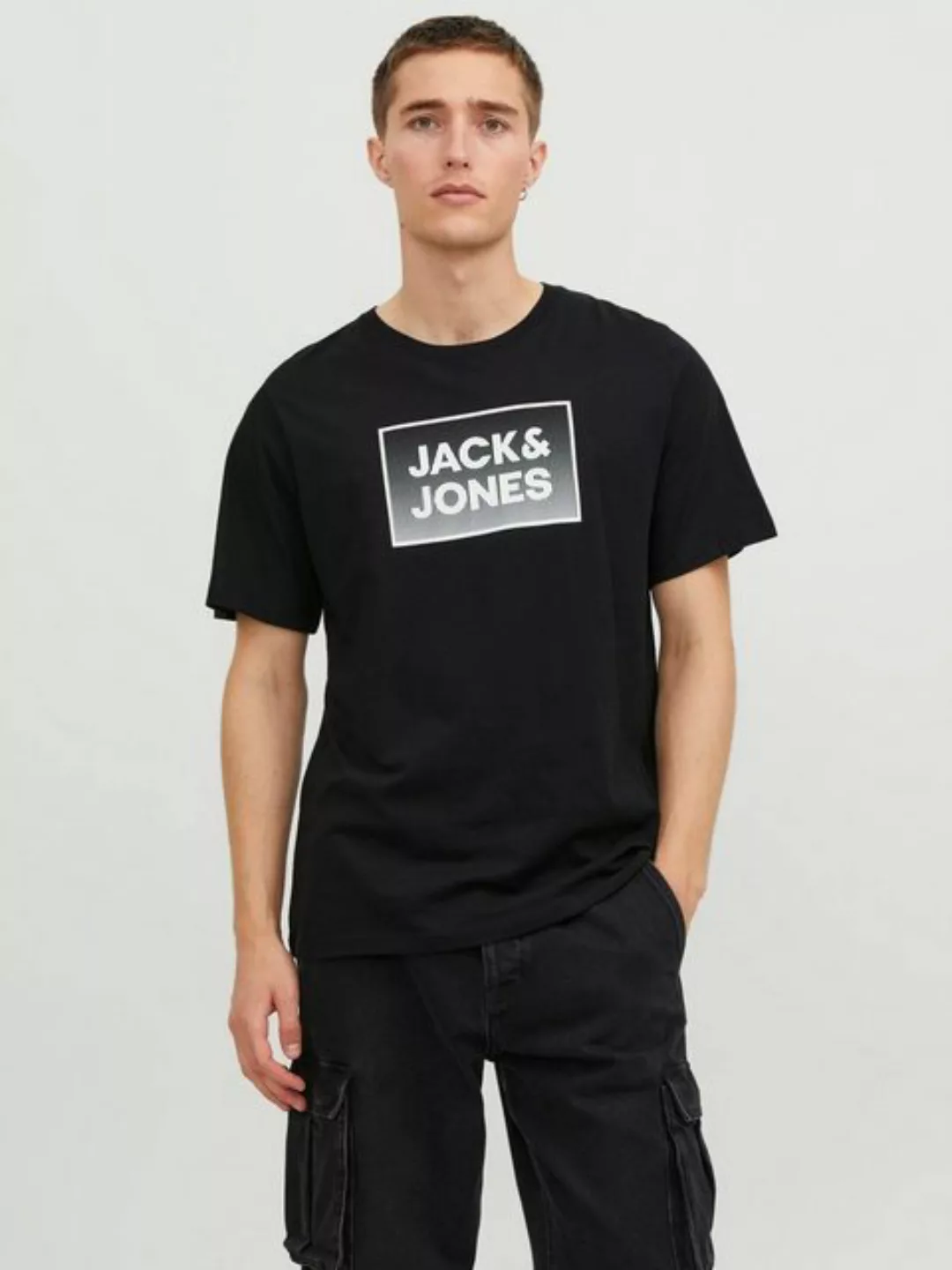 Jack & Jones Kurzarmshirt JJSTEEL TEE SS CREW NECK günstig online kaufen