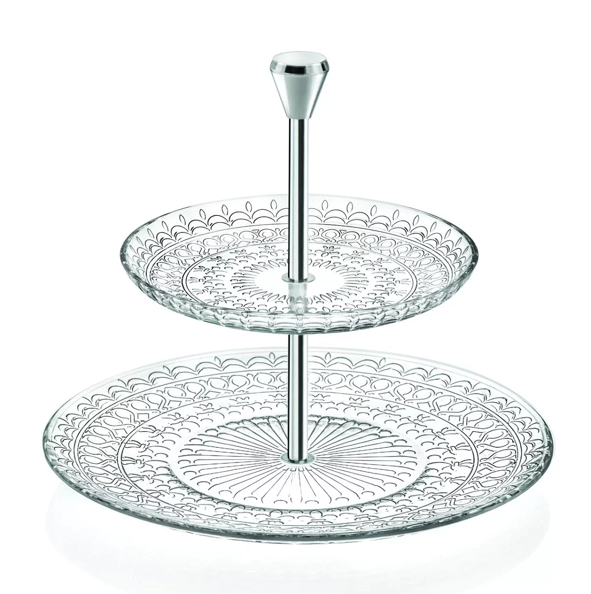 Etagere 2-stöckig Medici Cup Cake Ständer 22cm Glas Metall günstig online kaufen