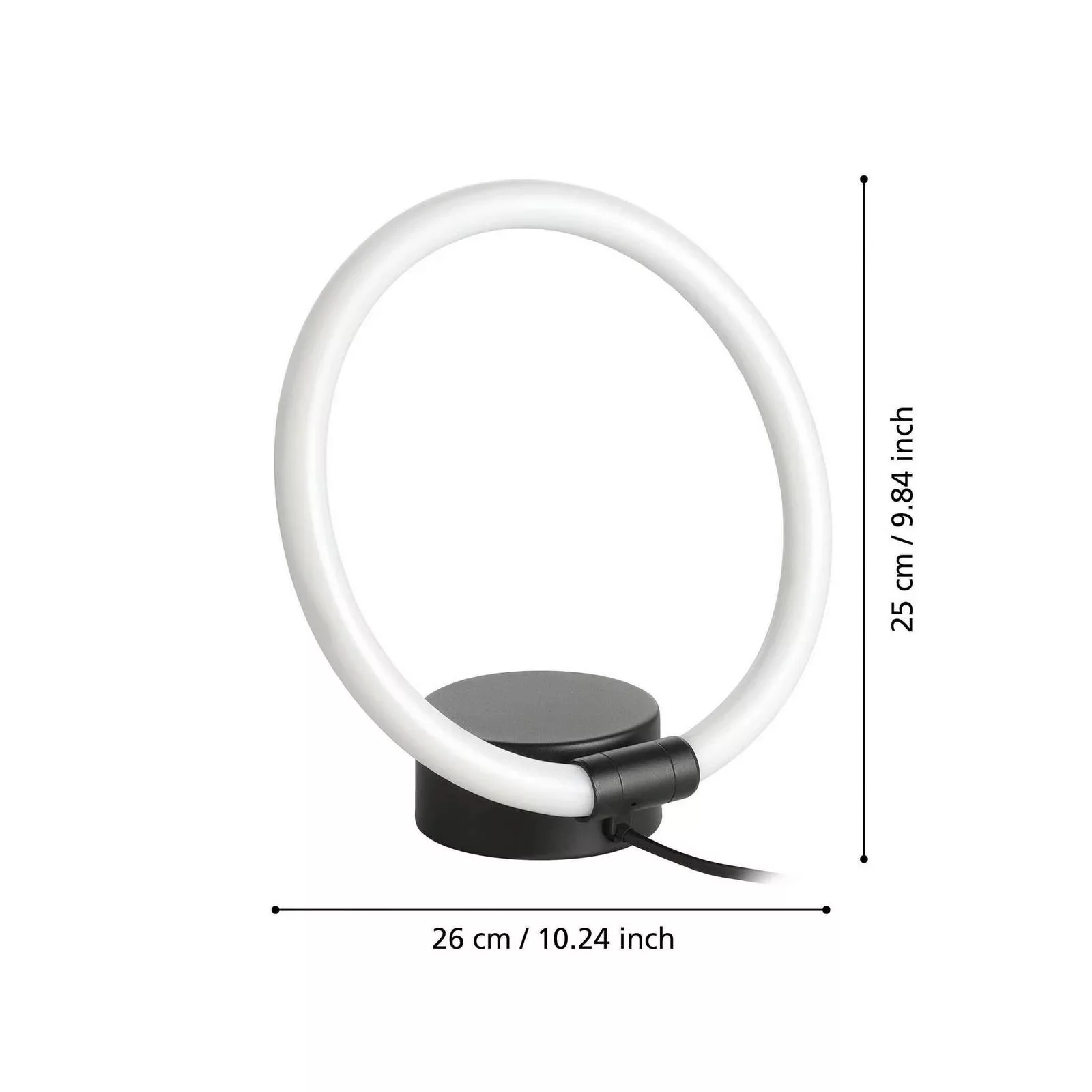 LED Tischleuchte Caranacoa in Schwarz und Weiß 11,5W 1500lm günstig online kaufen