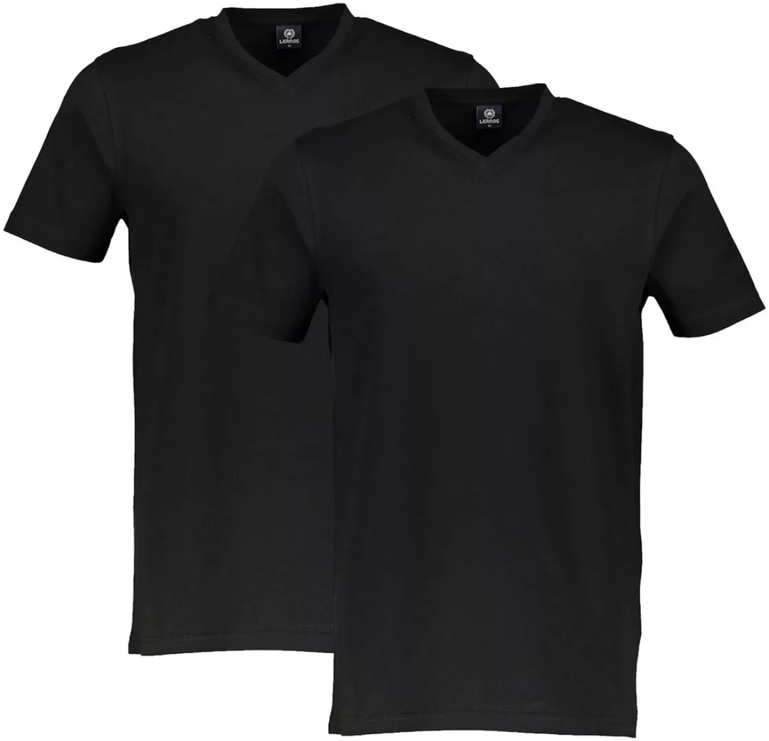 LERROS T-Shirt "LERROS Doppelpack T-Shirt Rundhals in Premium Baumwollquali günstig online kaufen