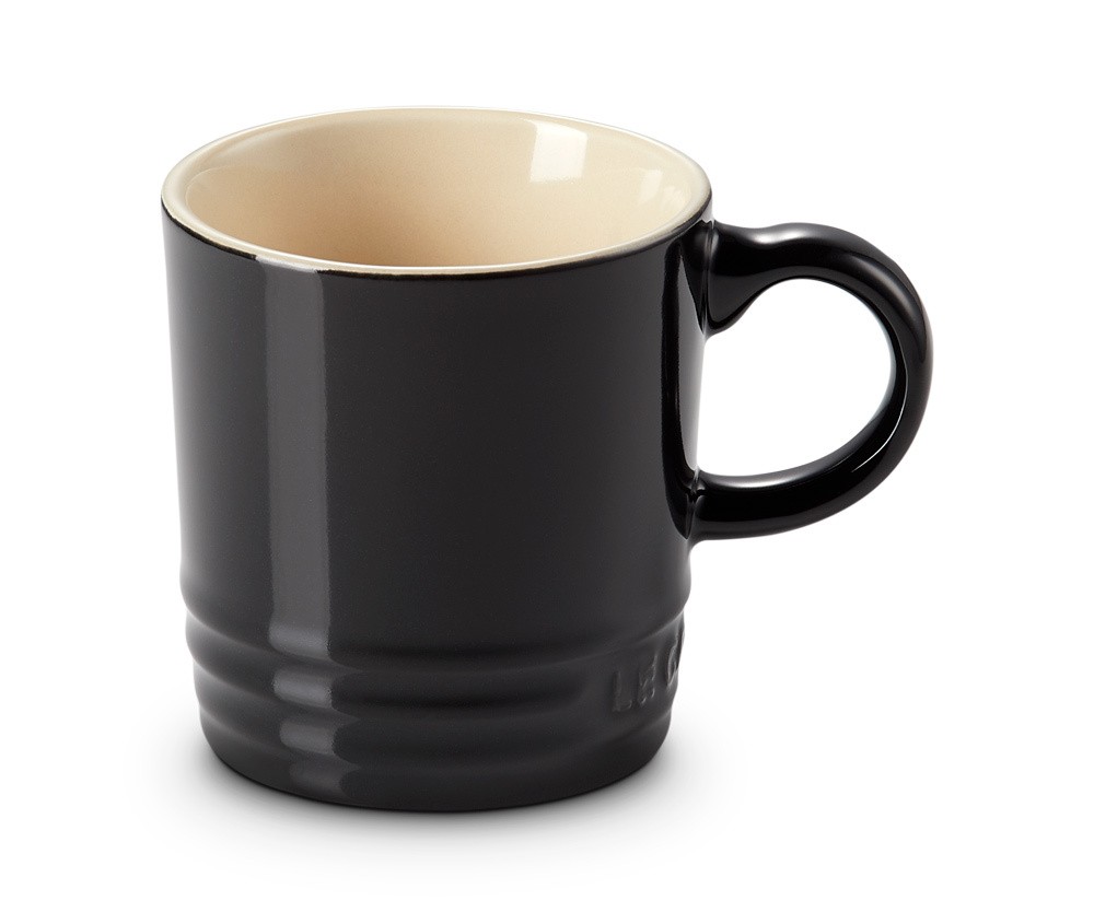 Le Creuset Espressotasse Steinzeug Schwarz glänzend 100ml günstig online kaufen