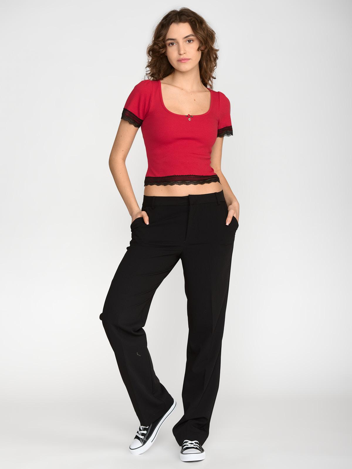 Vive Maria Sweet Cropped Shirt Damen T-Shirt rot günstig online kaufen