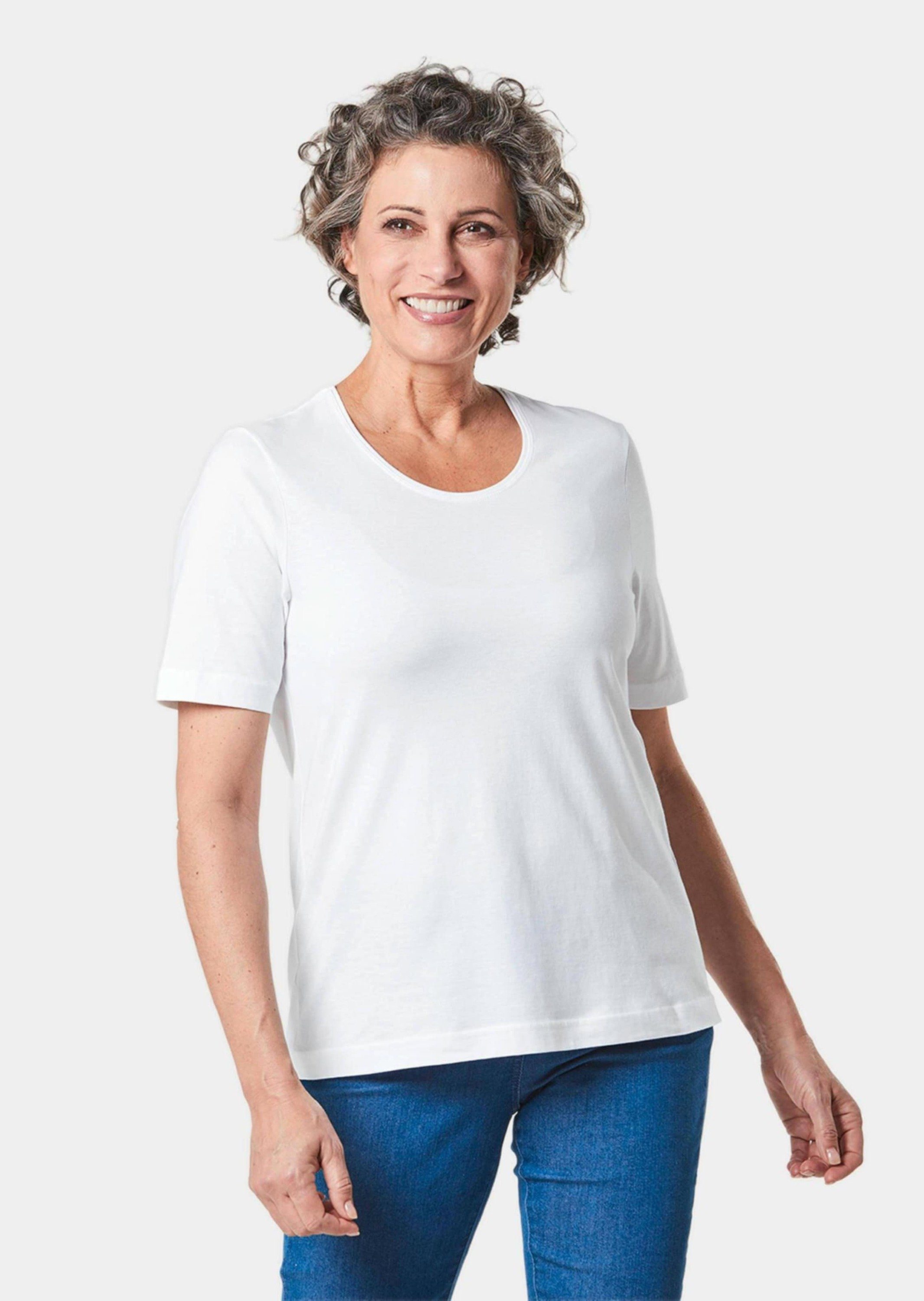 GOLDNER T-Shirt Kurzgröße: Basic T-Shirt aus günstig online kaufen