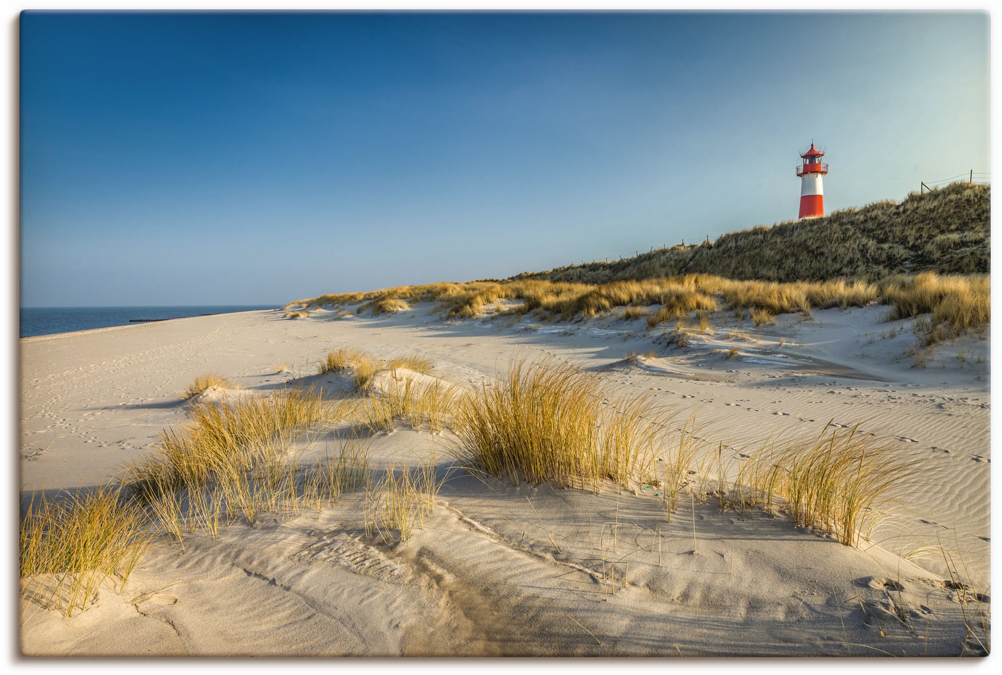 Artland Wandbild "Leuchtturm List-Ost Ellenbogen-Halbinsel", Strandbilder, günstig online kaufen