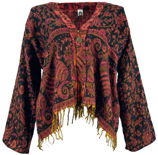 Guru-Shop Langjacke Bolero Jacke, legeres Boho Jäckchen -.. alternative Bek günstig online kaufen