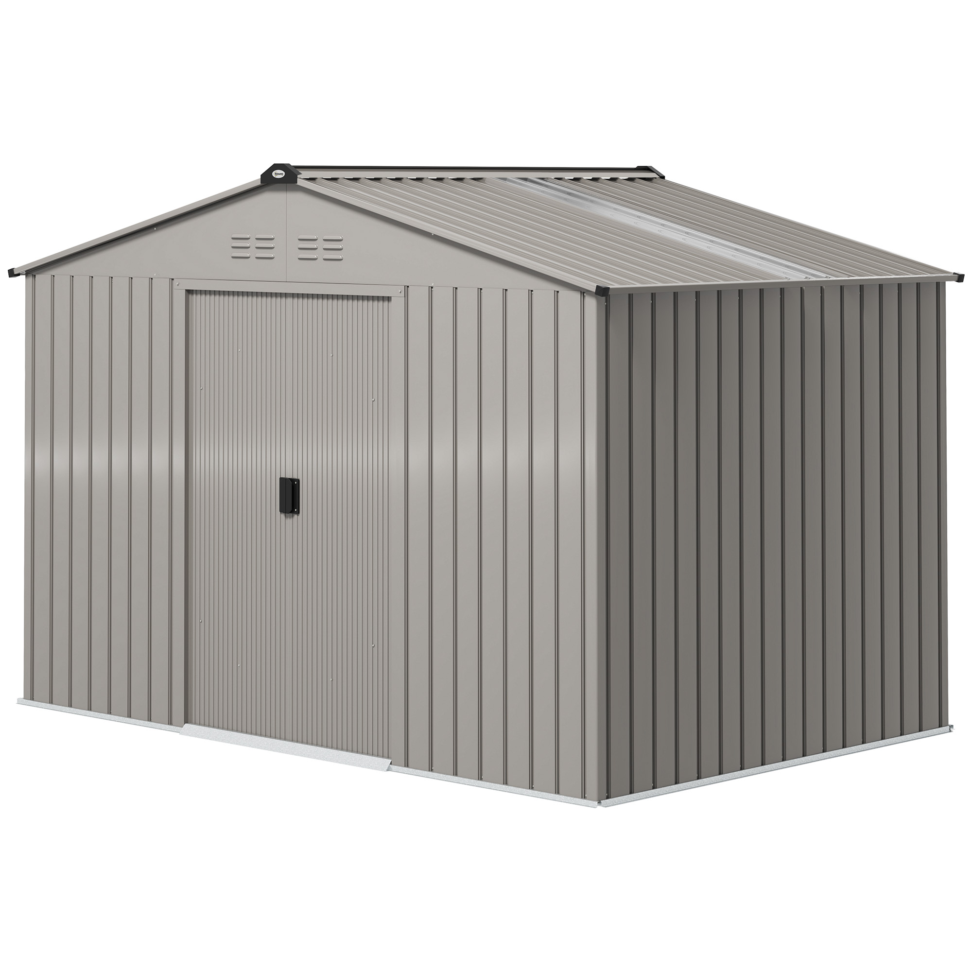 Outsunny Gartenhaus aus Metall 5,4 m² Gartenhütte 277 x 195 x 192 cm Werkze günstig online kaufen