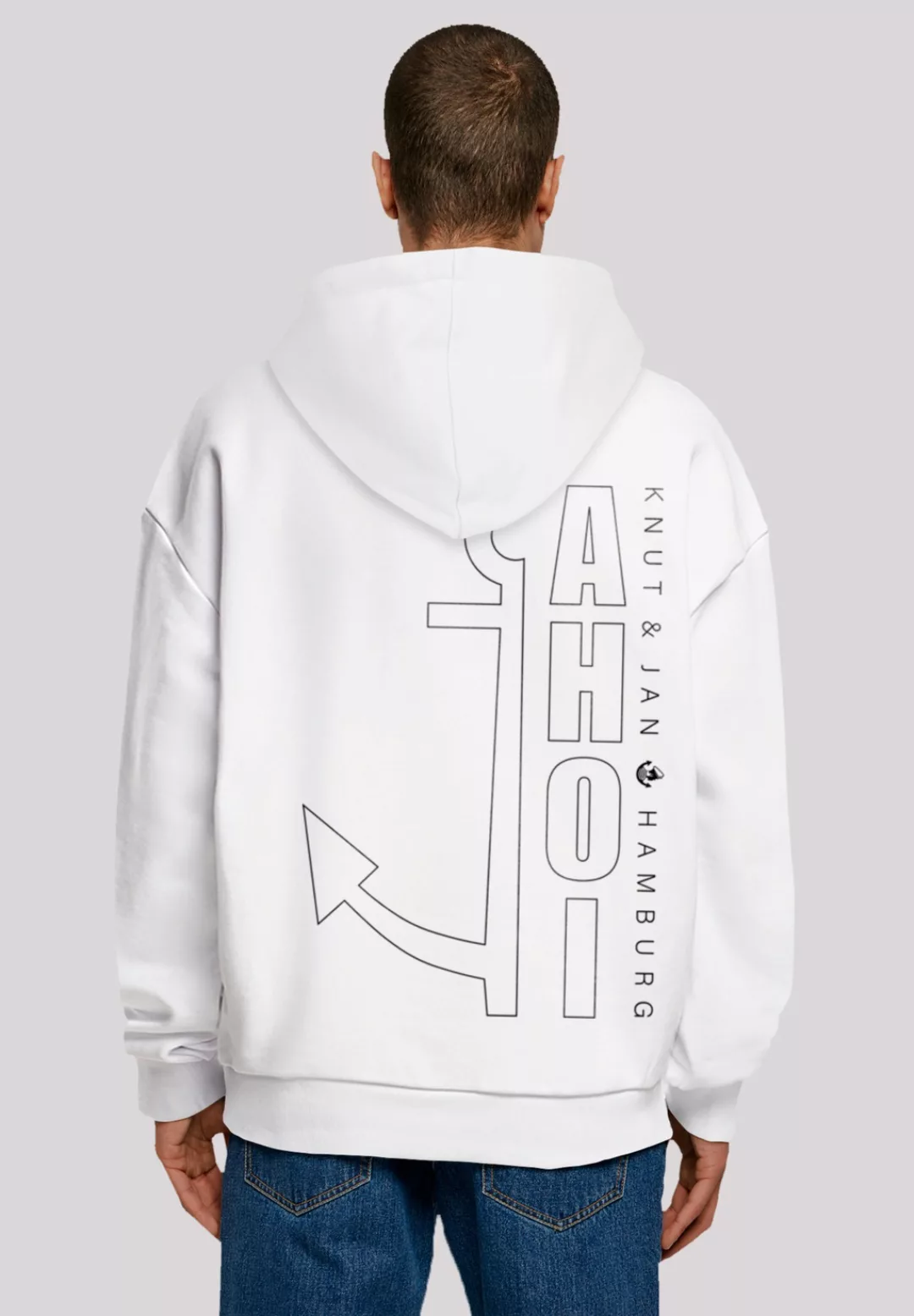 F4NT4STIC Kapuzenpullover "Ahoi Anker Outlines Knut & Jan Hamburg", Print günstig online kaufen