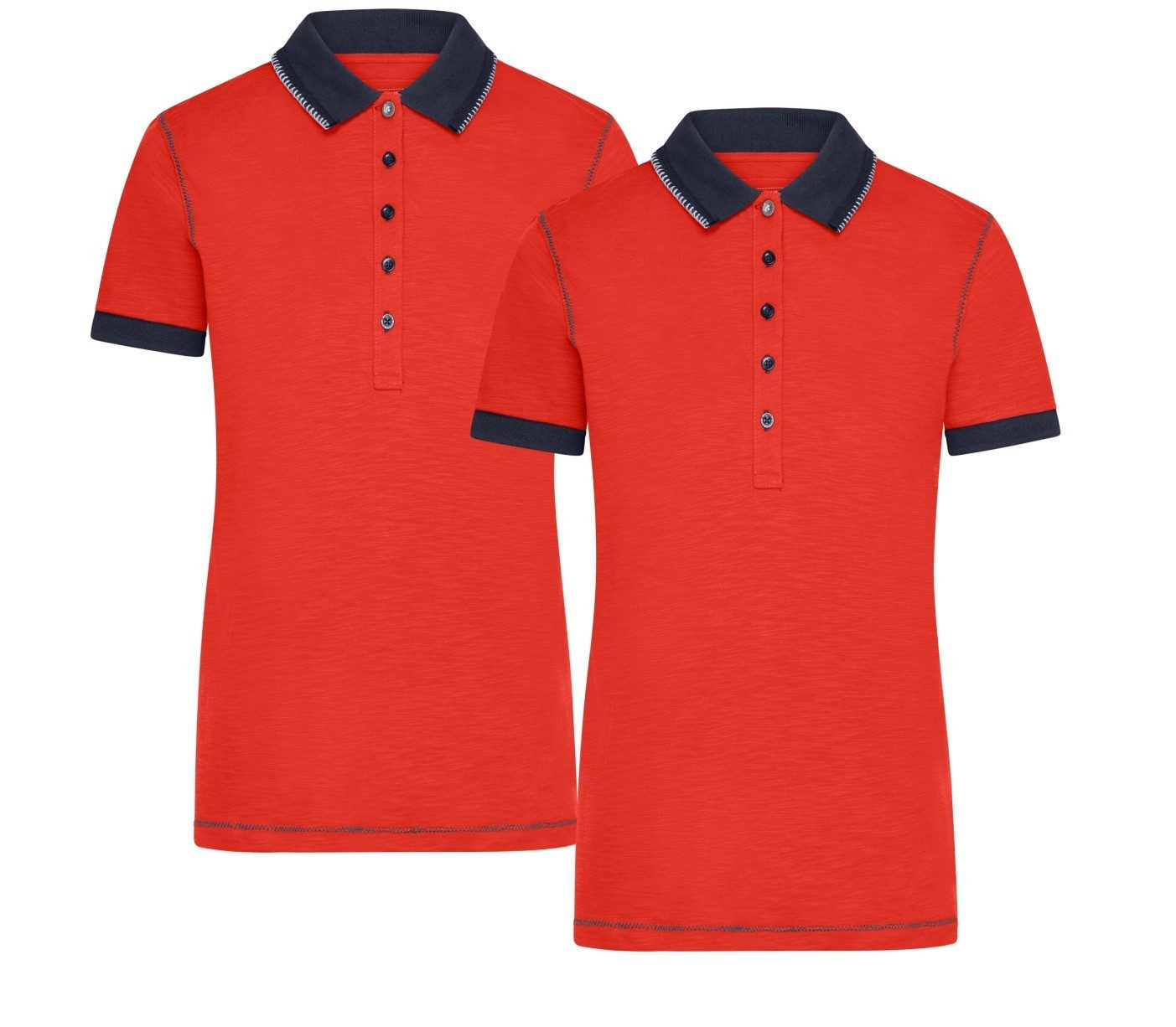 James & Nicholson Poloshirt Doppelpack Damenpoloshirt günstig online kaufen
