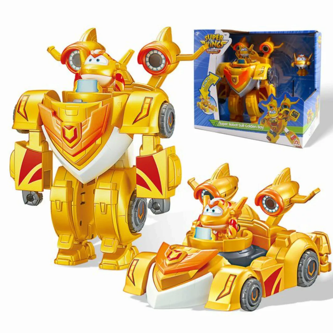 Super Wings Hörspielfigur Super-Roboter-Set Golden Boy, Verwandelbare Puppe günstig online kaufen