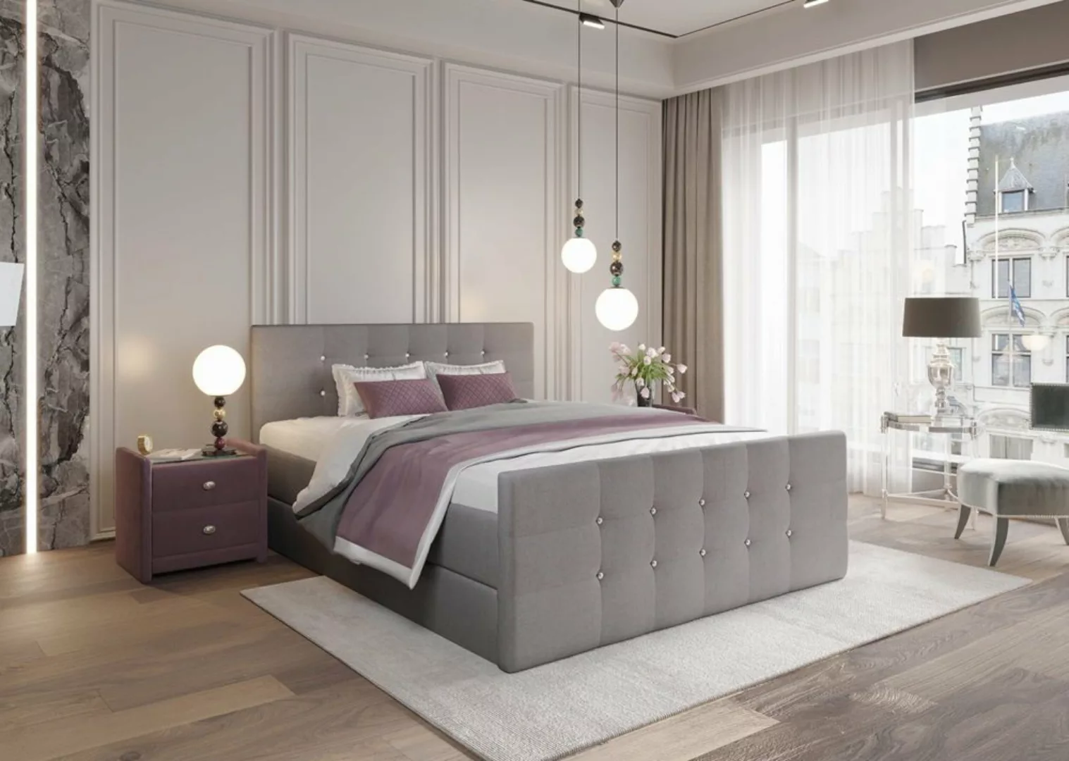 DB-Möbel Bett Boxspringbett ARIS günstig online kaufen