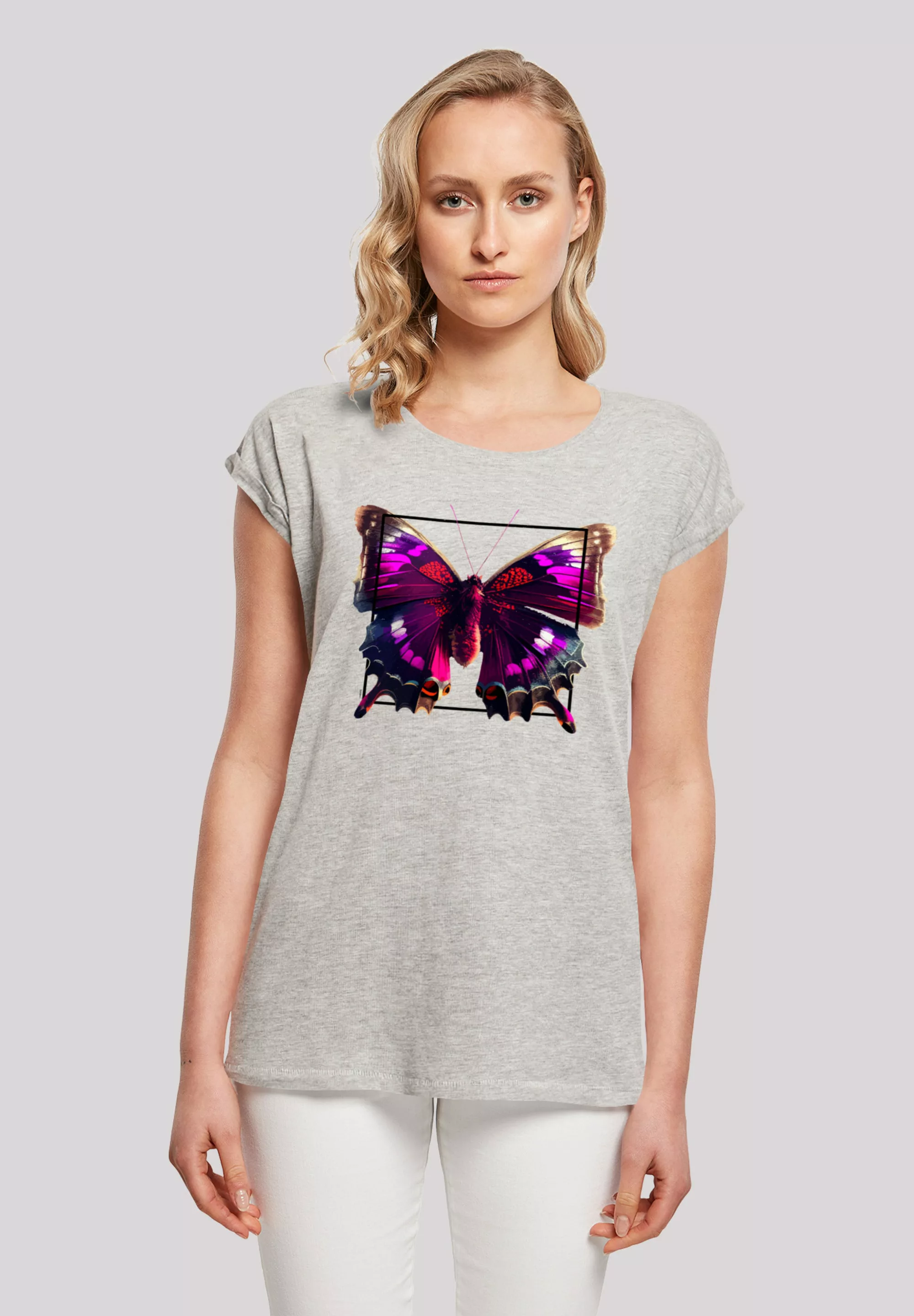 F4NT4STIC T-Shirt "Pink Schmetterling SHORT SLEEVE TEE" günstig online kaufen