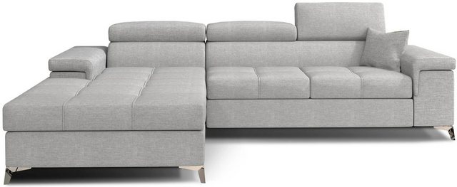 DB-Möbel Ecksofa RIKARDS mit Schlaffunktion 281X205cm. Ecksofa vom Herstell günstig online kaufen